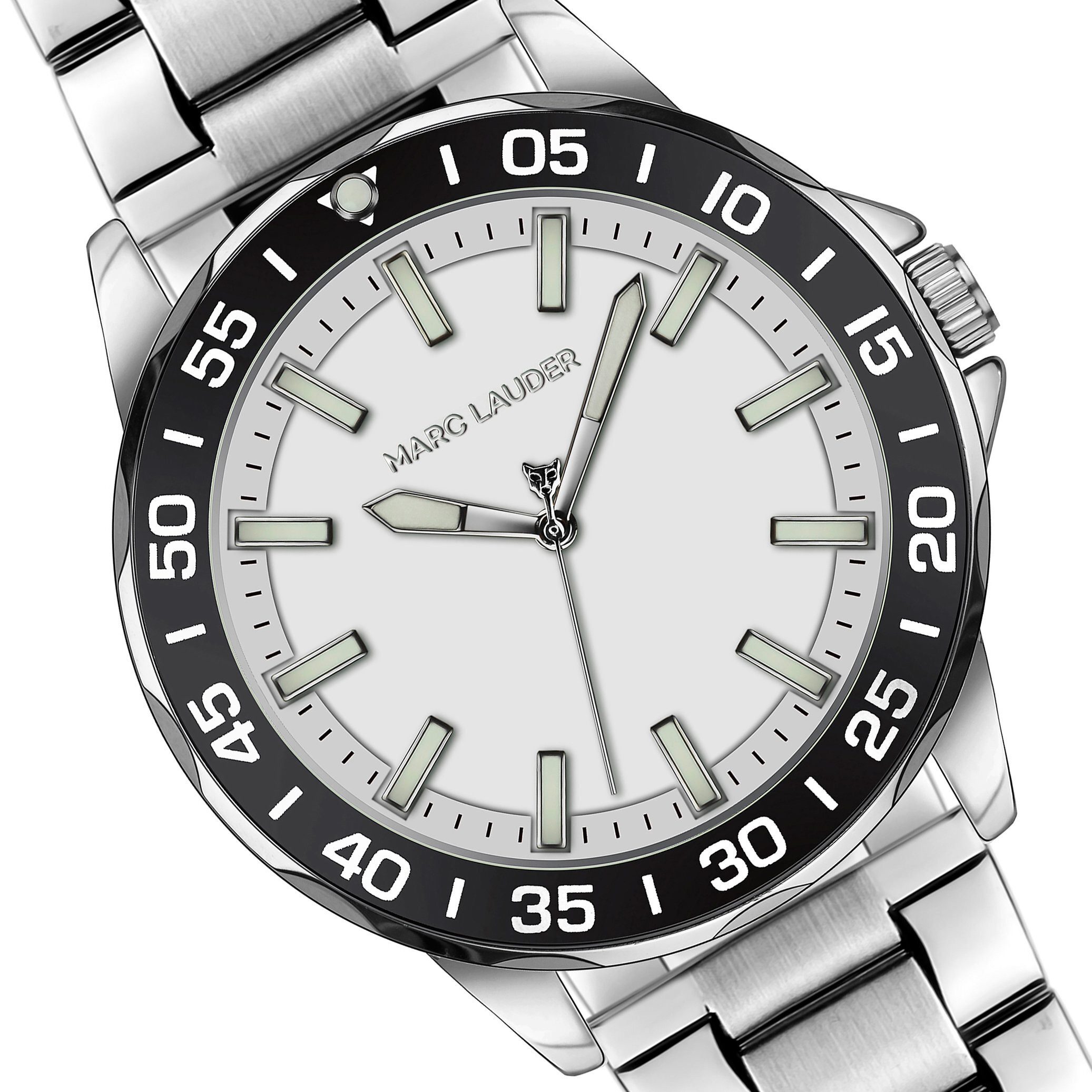 MARC LAUDER Quarzuhr SMC4-1 Munich Silver Link Set
