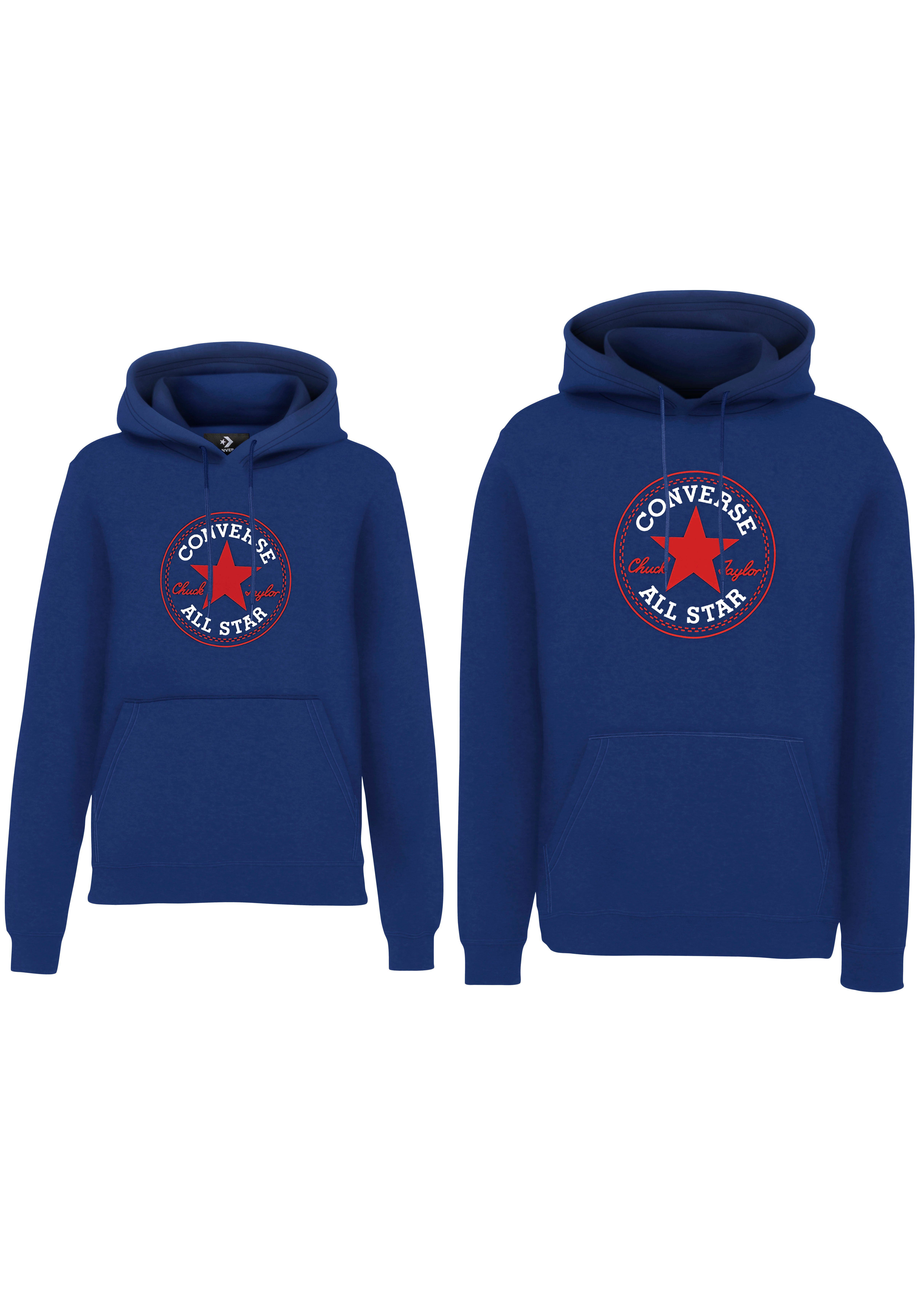 CENTER STANDARD CHU Kapuzensweatshirt LARGE navy Converse FRONT FIT