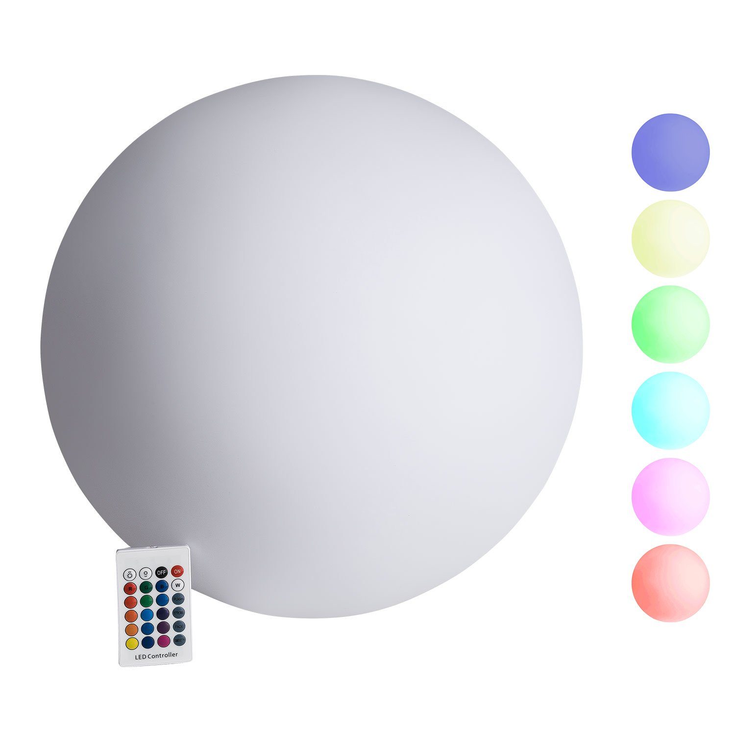 VERDOBA LED Kugelleuchte LED Gartenleuchte - Kugelleuchte Innen & Außen - L günstig online kaufen