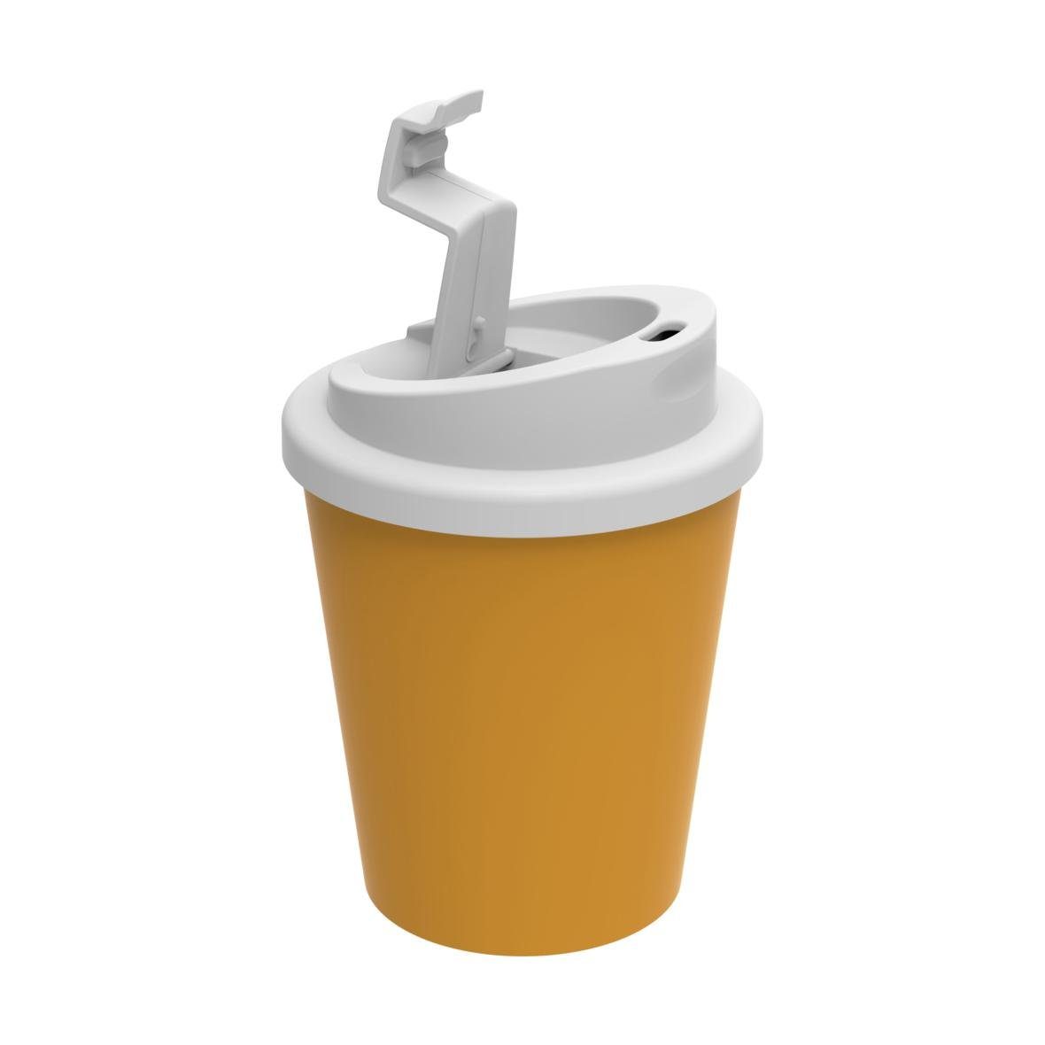 elasto Coffee-to-go-Becher Thermobecher 250ml isolierter Mehrweg Kaffeebecher, Isolierbecher, Teebecher, Coffee Mug, Heißgetränke, Made in Germany