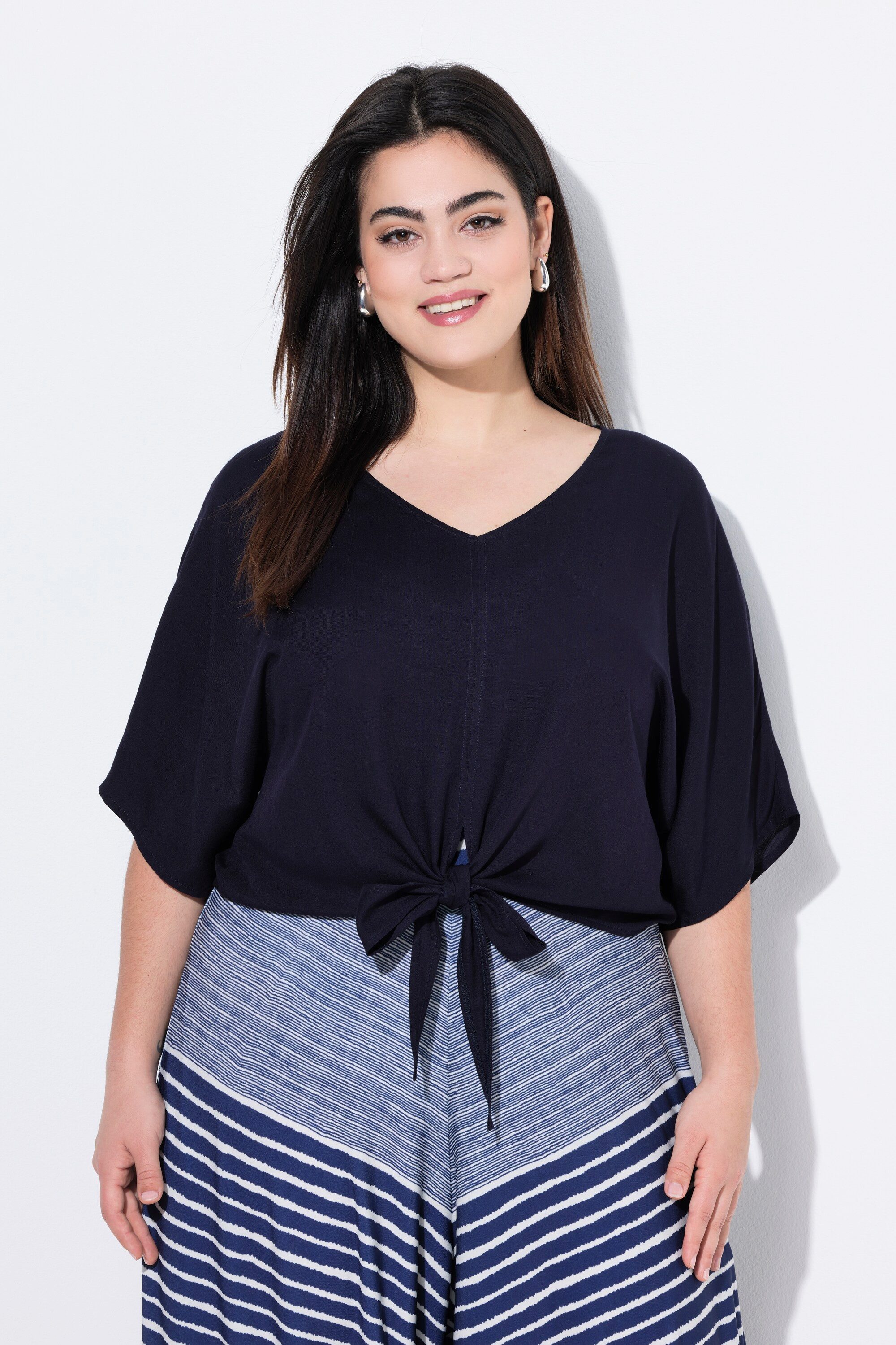 Angel of Style Druckbluse Blusenshirt Zierknoten günstig online kaufen