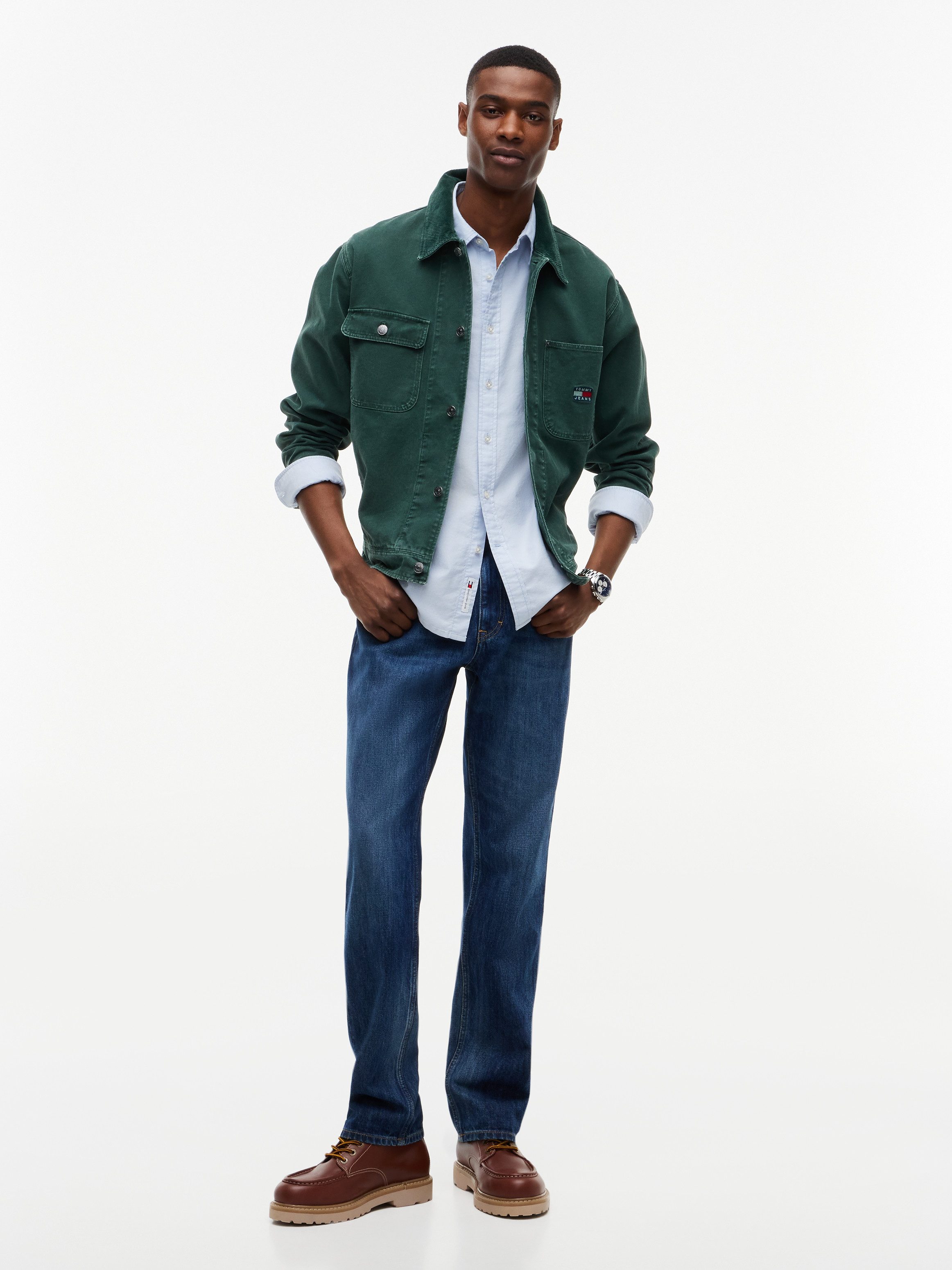 Tommy Jeans Langarmhemd SLIM OXFORD SHIRT Slim fit mit Hemdkragen – Bild 4 von 5