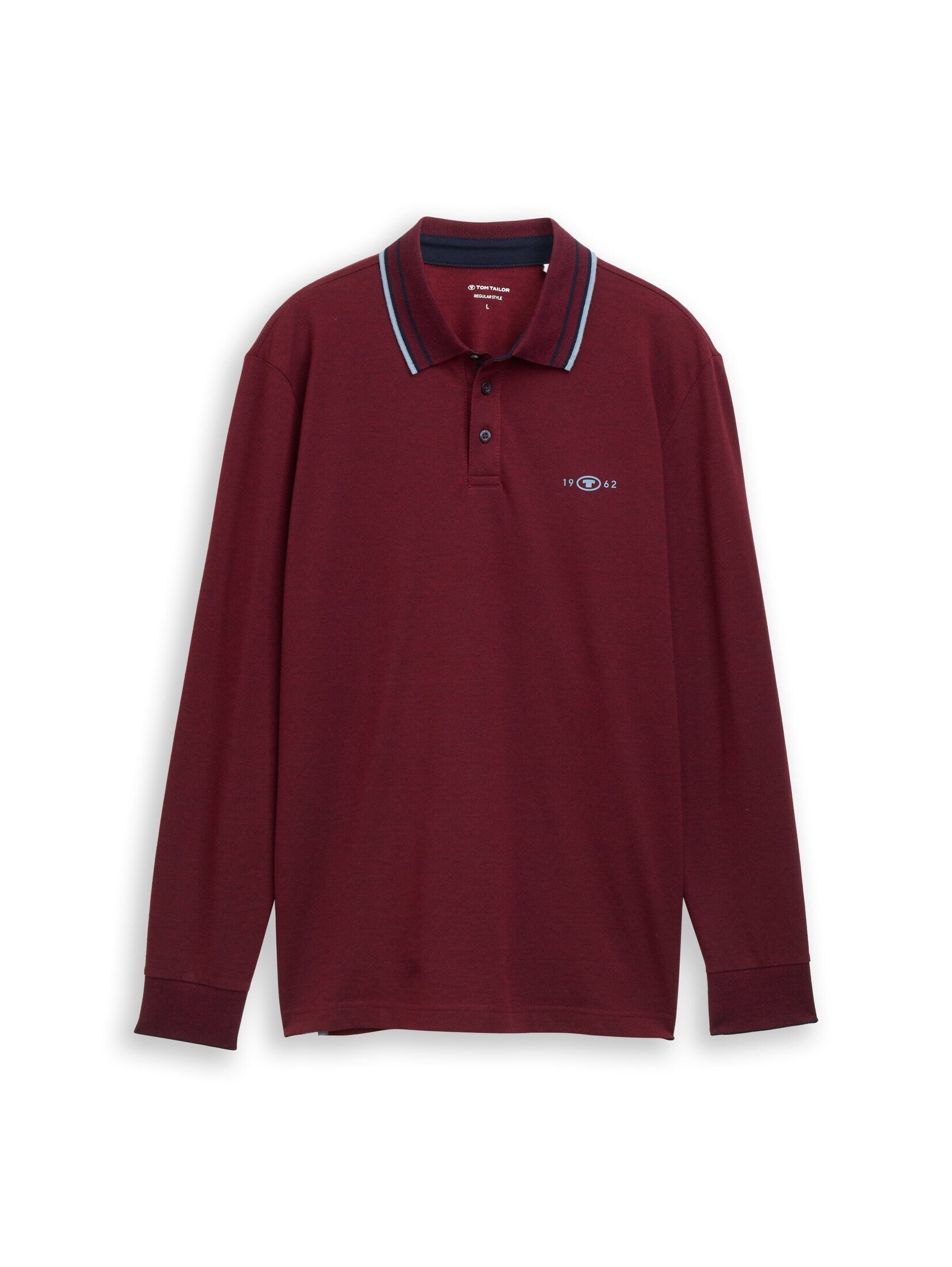 TOM TAILOR Langarm-Poloshirt Langarm Piqué Poloshirt günstig online kaufen