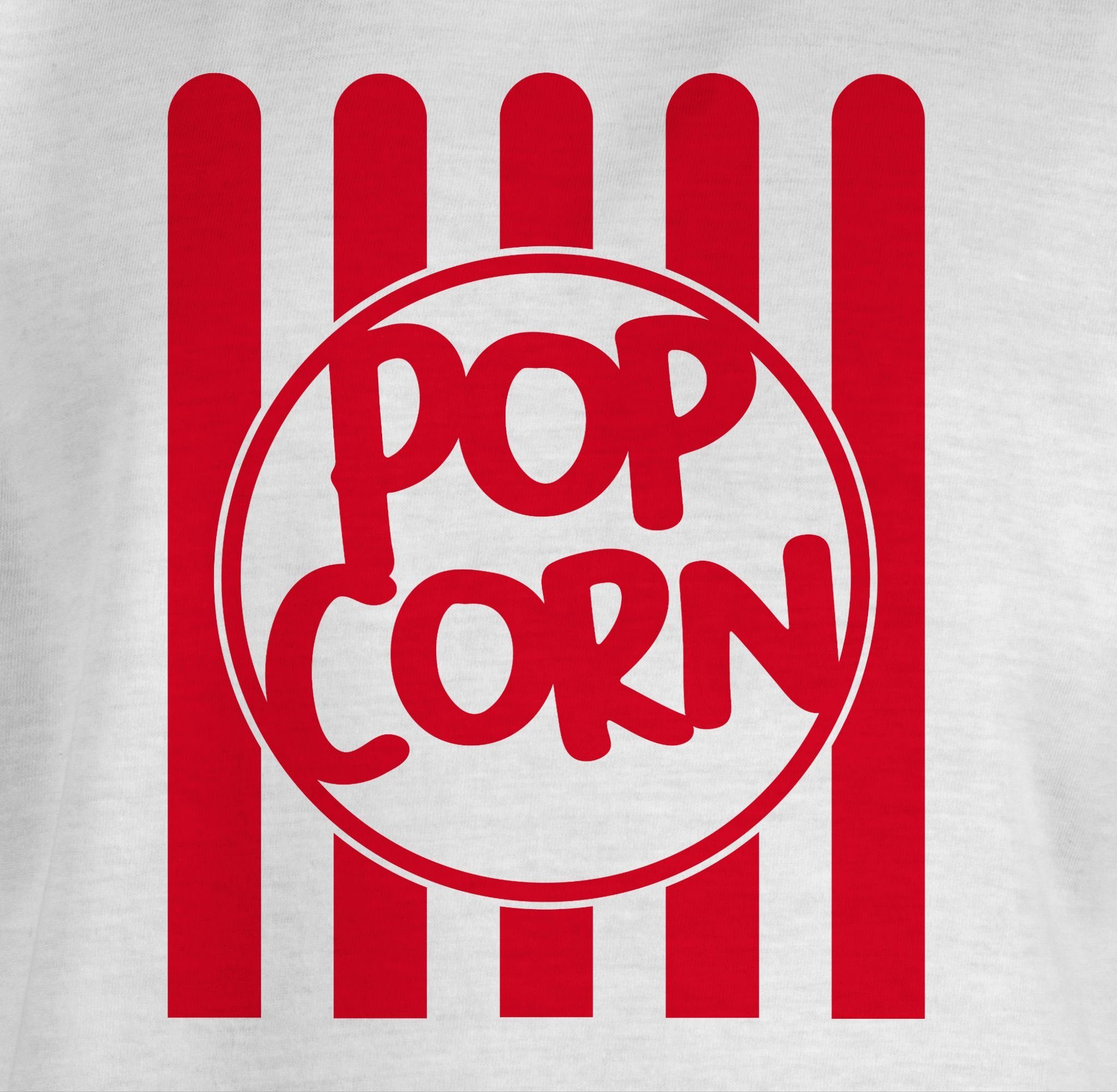 Karneval Popcorners 1 & Popcorn Popkorn Puffmais Weiß Shirtracer T-Shirt Fasching