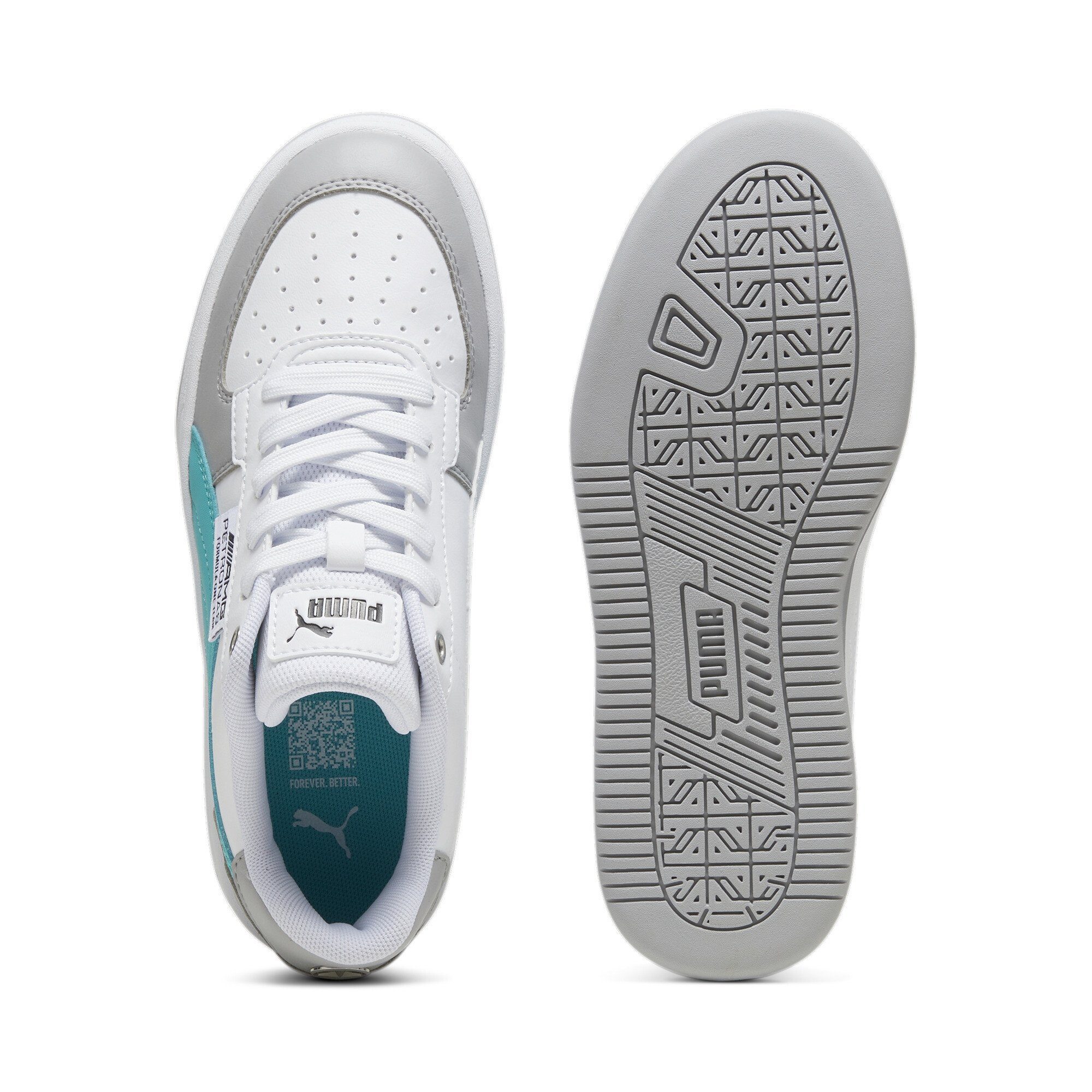 Gray PETRONAS Mercedes-AMG PUMA Sneakers Caven 2.0 Sheen Silver Sneaker Team White Jugendliche Green