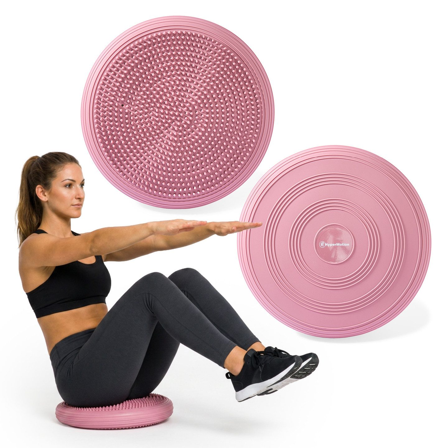HyperMotion Massagekissen HyperMotion Balancekissen 33 cm mit Pumpe, Pink