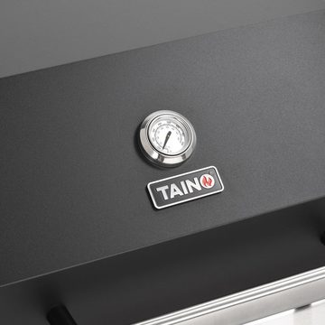 TAINO Gasgrill BLACK 2+1, mit Grillspieß-Auflage