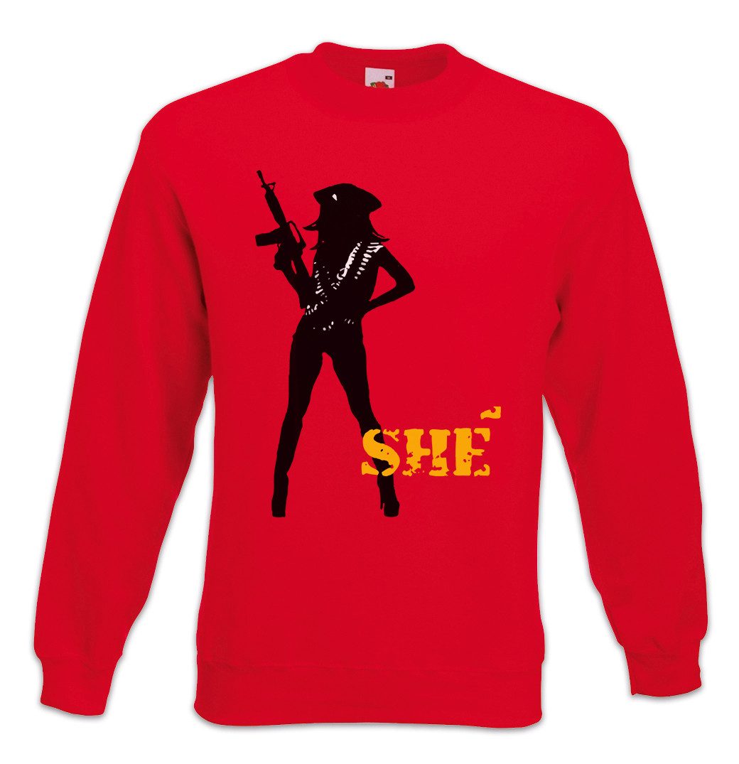 Sweatshirt She Guerilla Logo Sweatshirt Symbol Sign Road Machete Movie Che