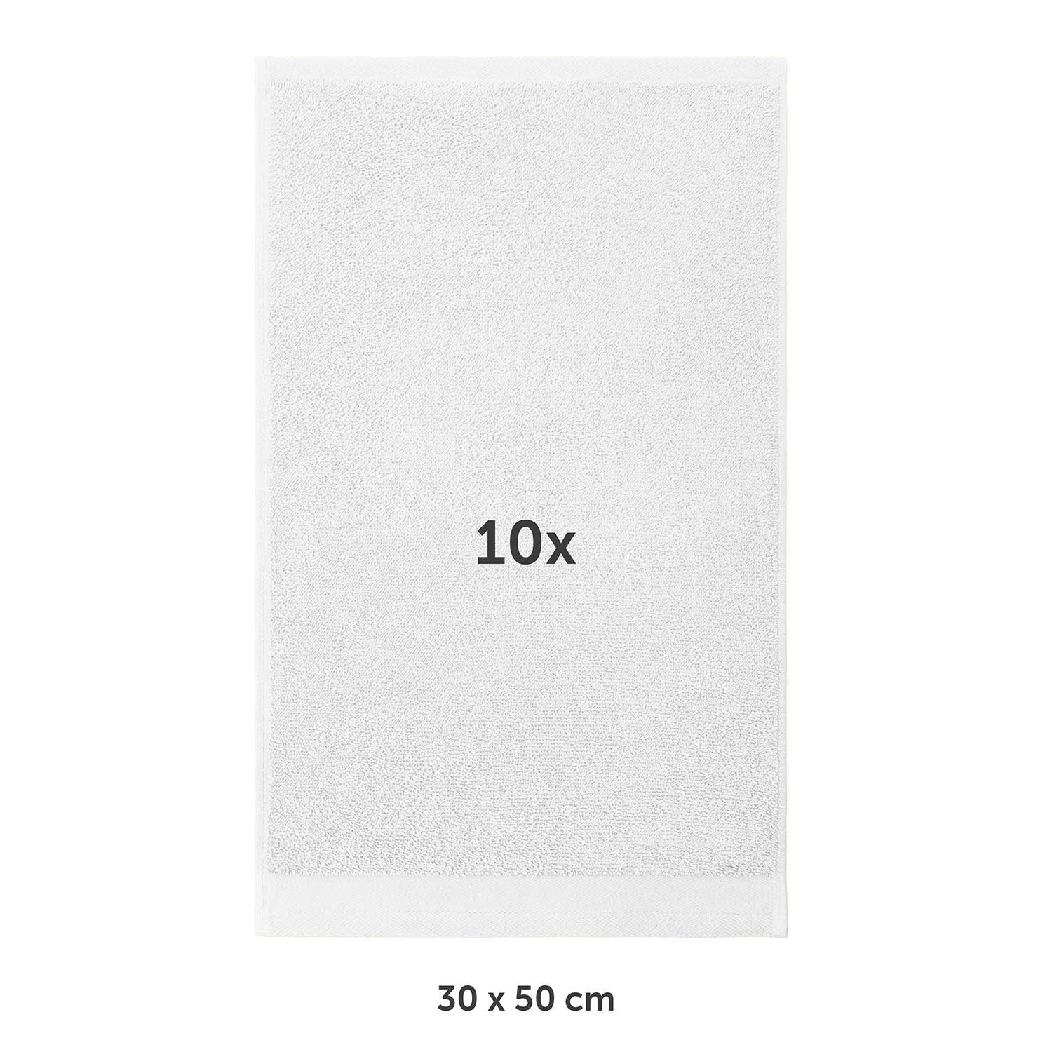 Blumtal Gästehandtücher Premium 30x30cm oder 30x50cm weich und saugstark, Frottee (10-St), 10er (30x50cm), 12er und 24er Set (30x30cm), 100% Baumwolle