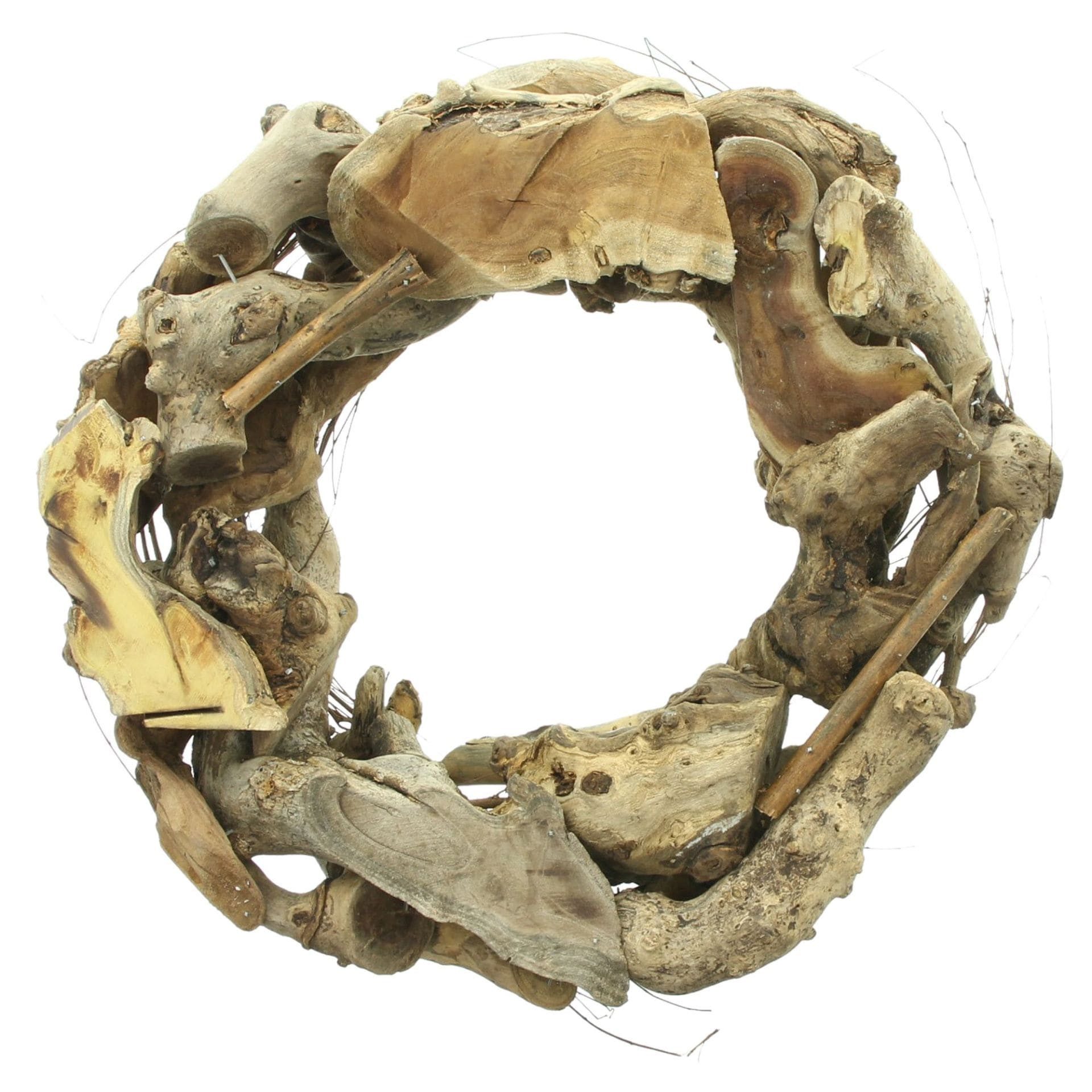 Dekoleidenschaft Dekokranz "Wurzelholz" aus Weide, Tischkranz Ø 35 cm, Kranz, Holzkranz, Türkranz, Wandkranz, Naturkranz – Bild 4 von 5
