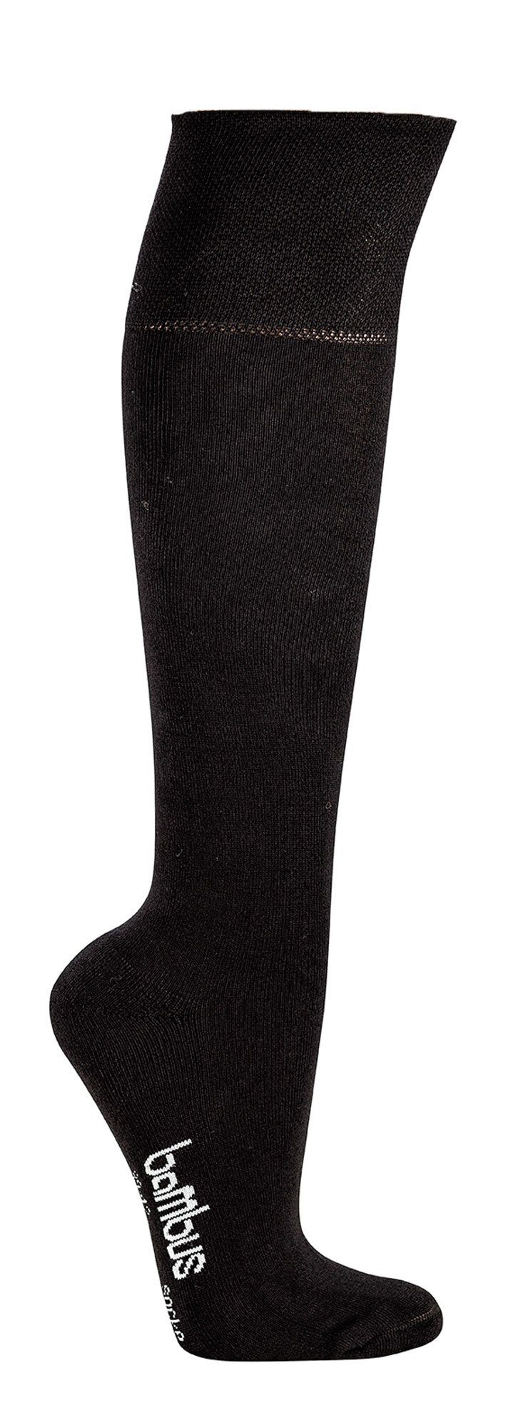 Wowerat Kniestrümpfe Bambus Viskose Socken Kniestrümpfe Polstersohle Strümpfe Bambussocken (3 Paar) mit Polstersohle