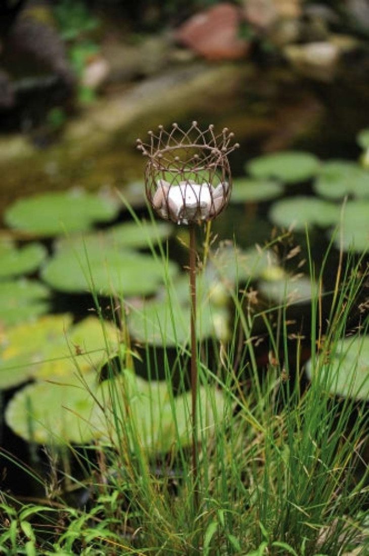 finehomegarden Gartenstecker Korb am Stab Pflanzkorb günstig online kaufen