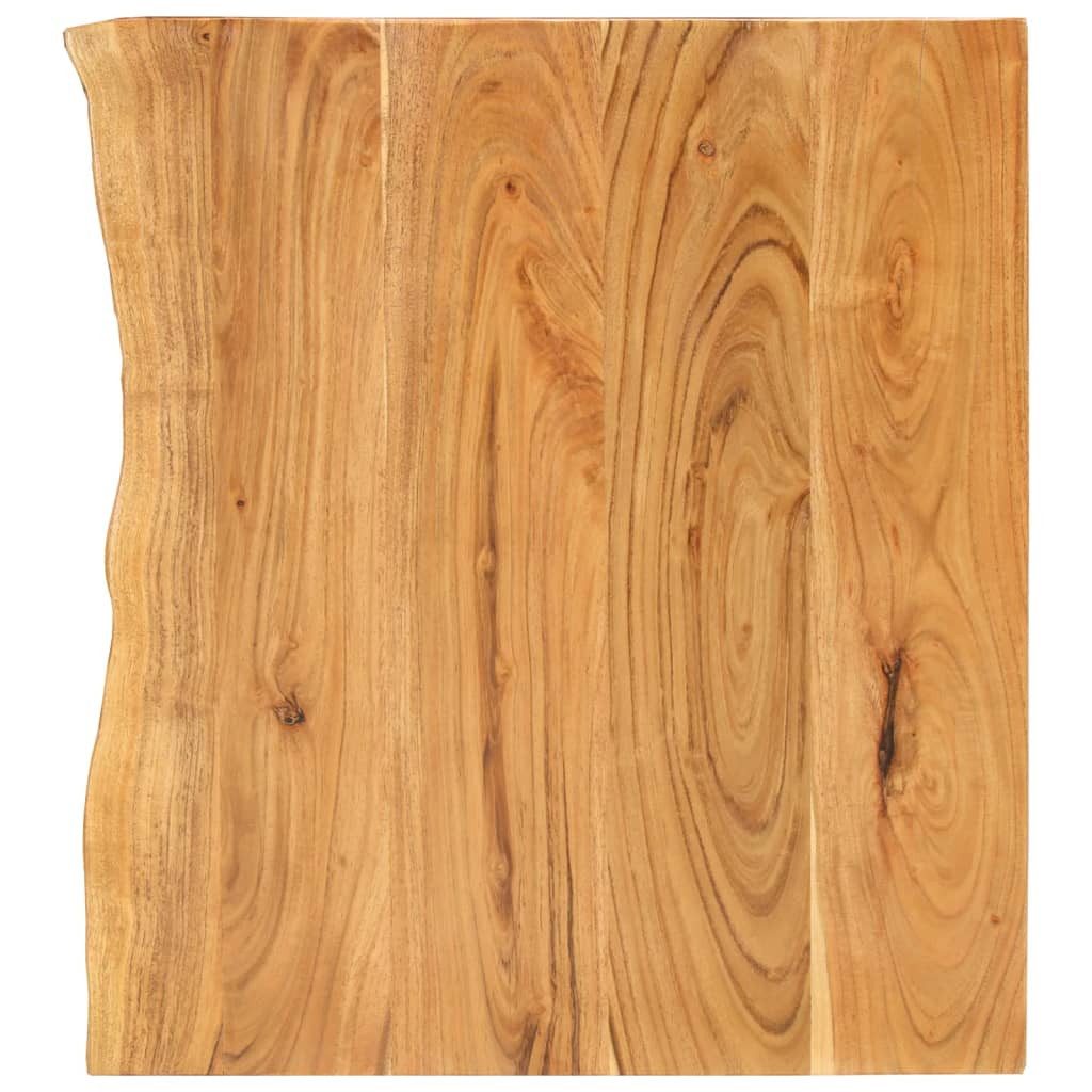 vidaXL Waschtischplatte Badezimmer-Waschtischplatte Massivholz 58x52x3,8 cm
