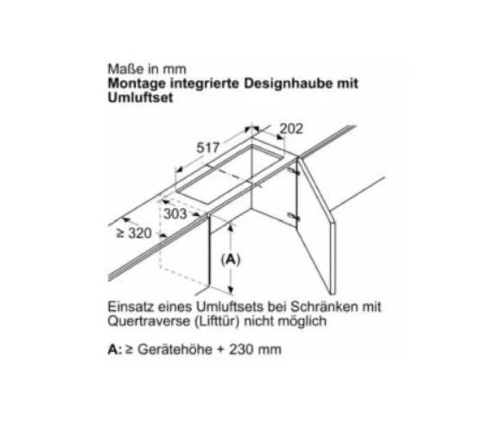 SIEMENS Montagezubehör Dunstabzugshaube LZ11ITD11 Long Life Umluftset (1 St)