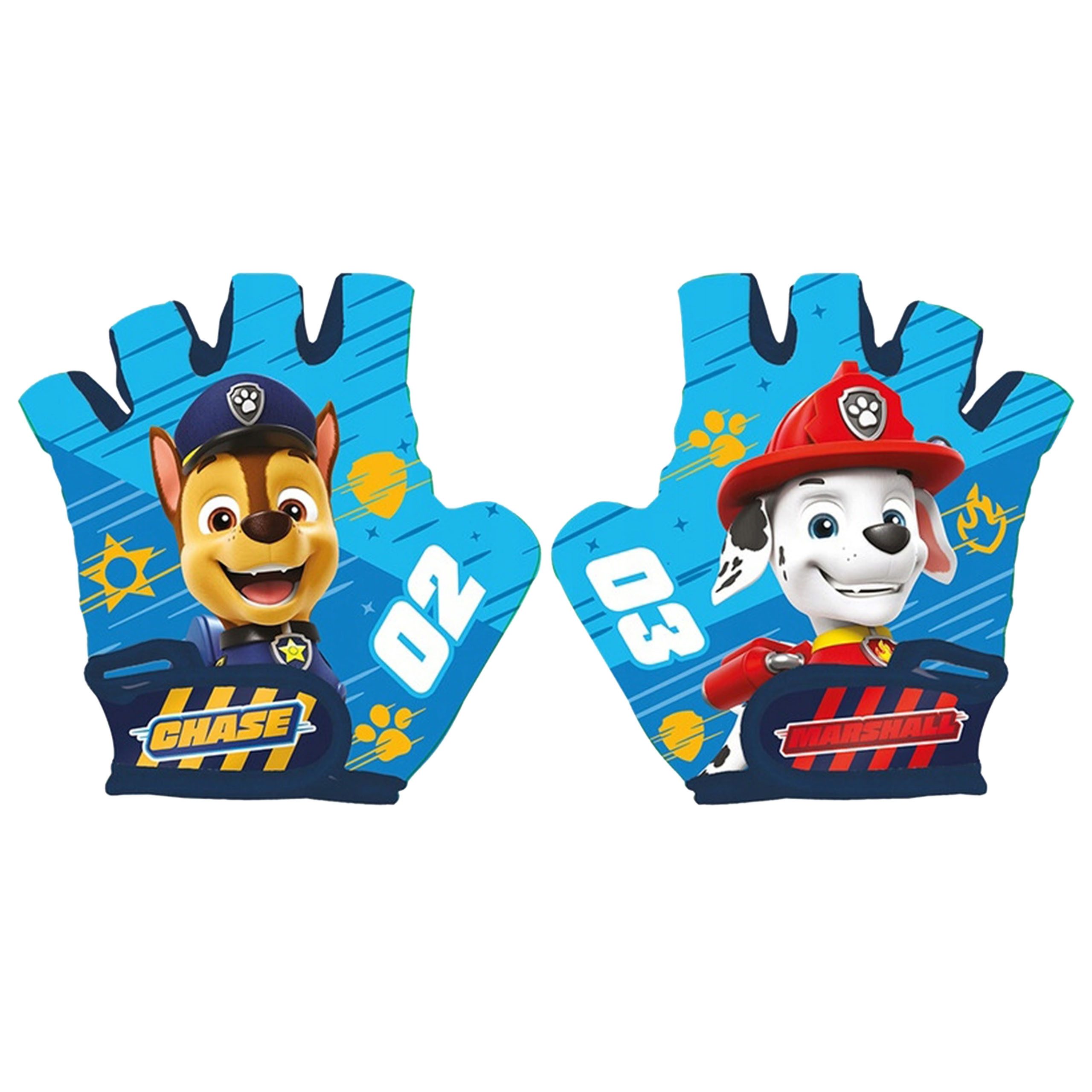 PAW PATROL Fahrradhandschuhe Paw Patrol Chase und Marshall Kinder Fahrrad-Handschuhe,für Jungen