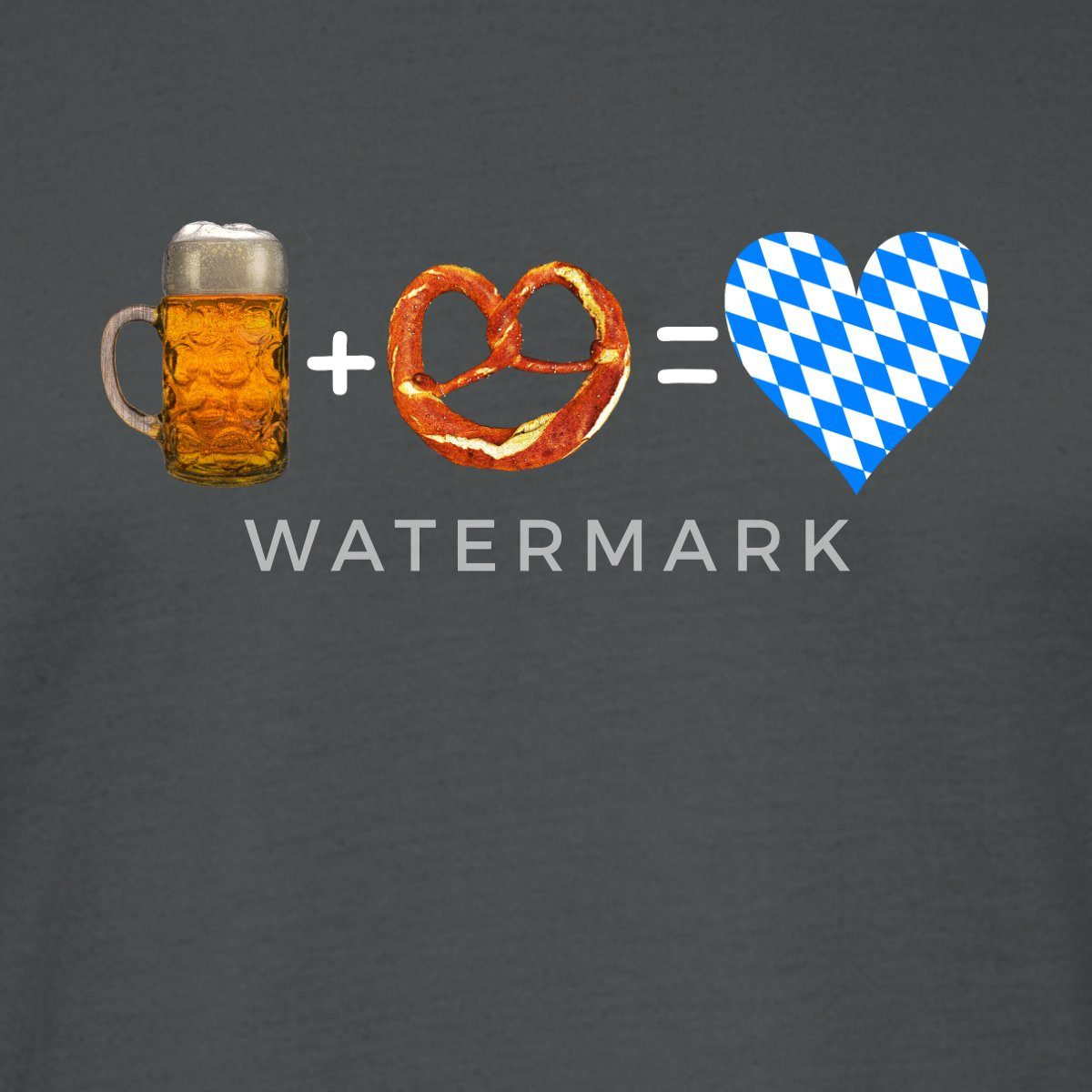 Spreadshirt T-Shirt Bier Und Breze Bayern Volksfest Unisex Bio T-Shirt (1-tlg)