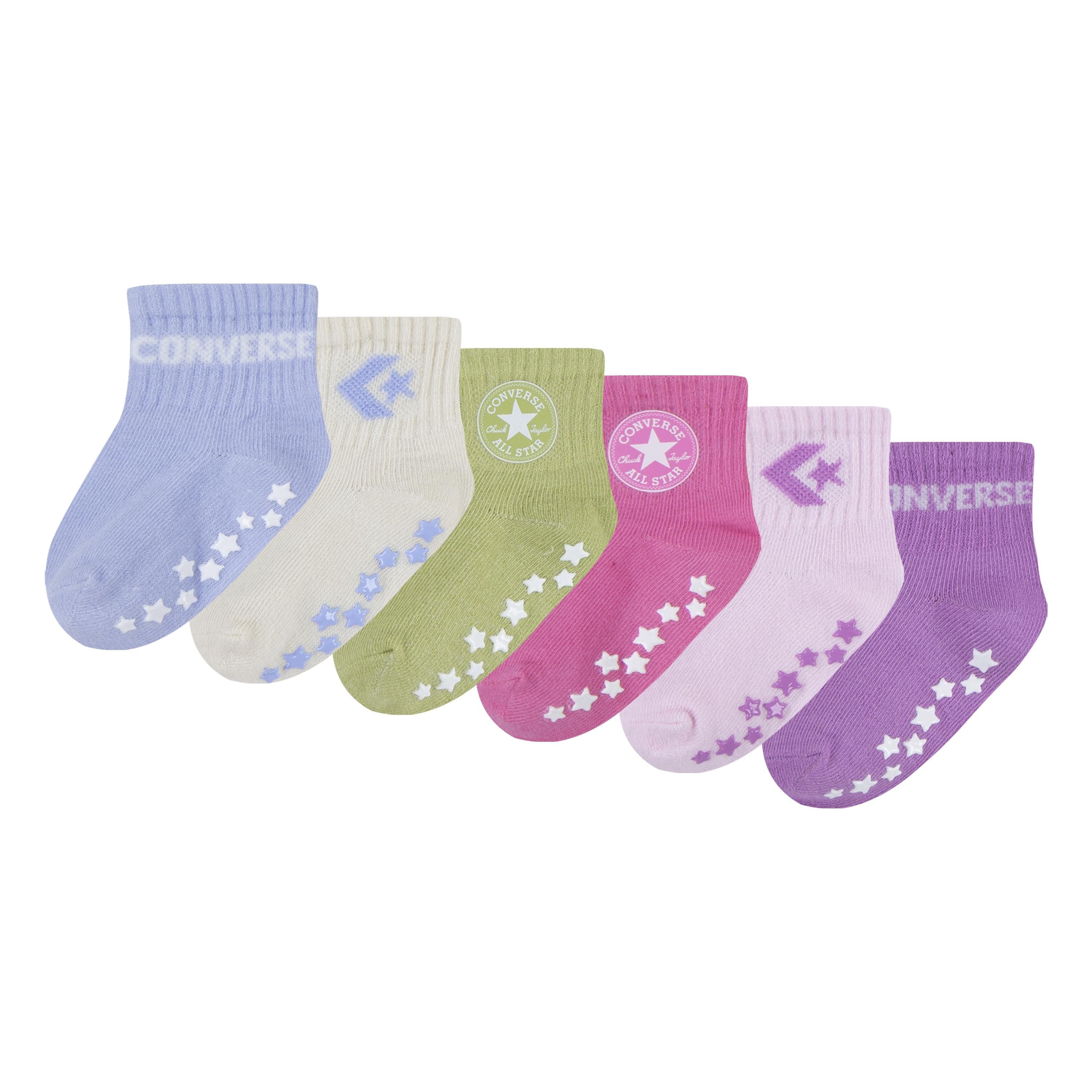 Converse Socken CHN CORE 6PK GRIP INF TOD SCKS (6-Paar) 6 Paar im Set, weiches, hautfreundliches Material, mit Elasthan-Anteil – Bild 2 von 4