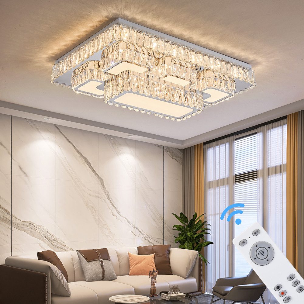 Eurotondisplay LED Deckenleuchte LED Deckenleuchte Kristall Lichtfarbe eins günstig online kaufen