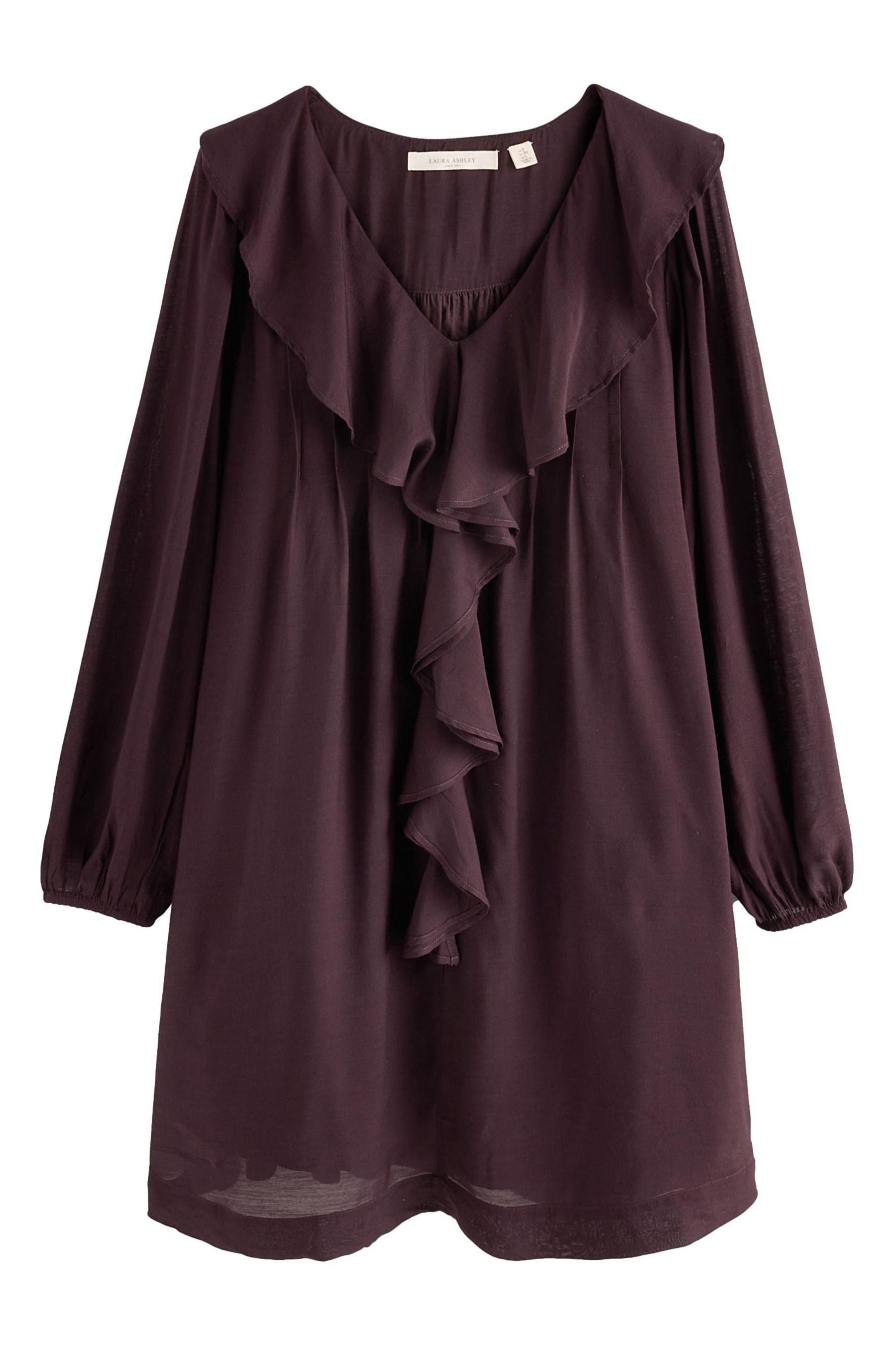 LAURA ASHLEY Minikleid Laura Ashley Boho-Minikleid mit Raffung (1-tlg)