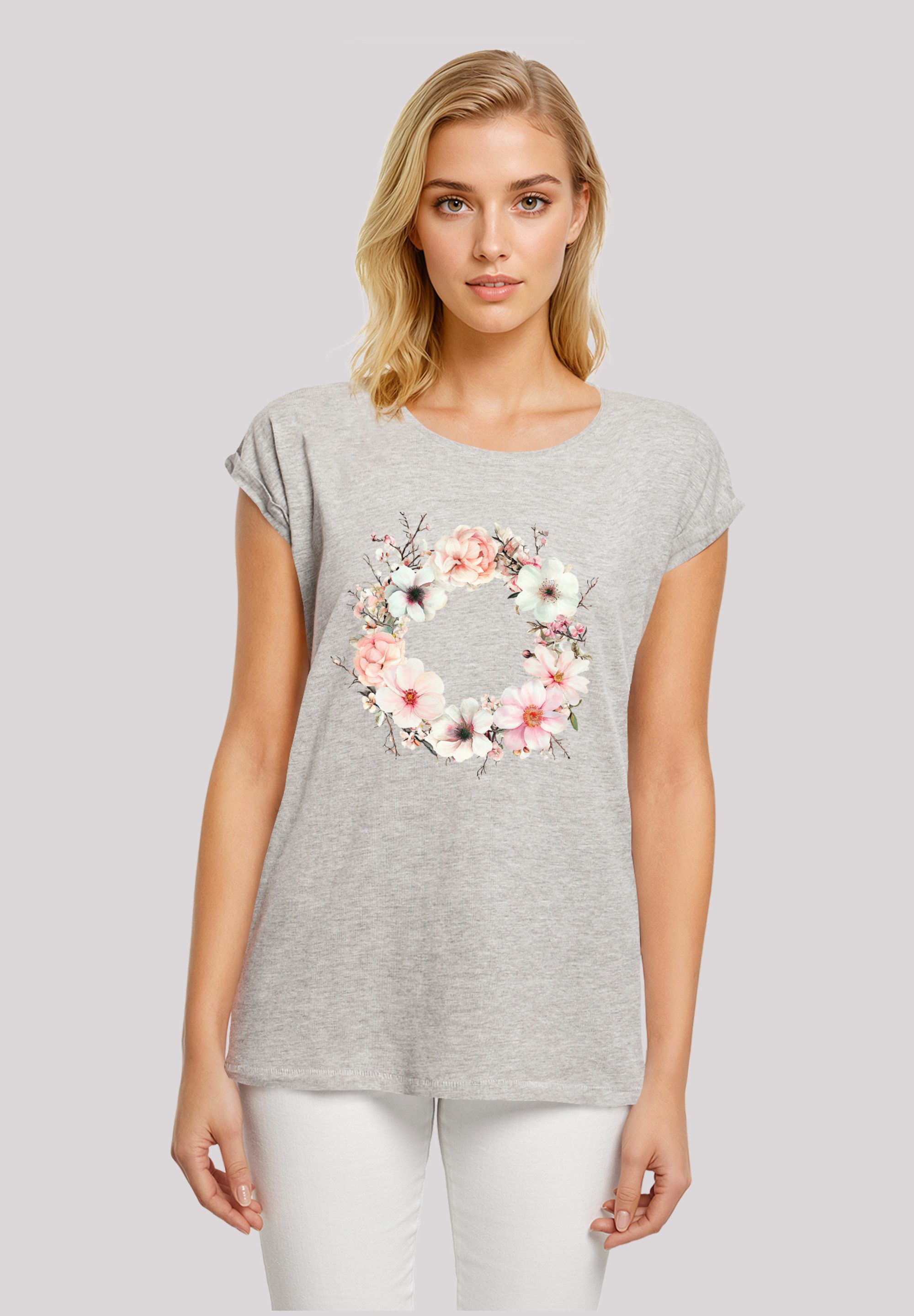 T-Shirt Rosa Blumenkranz
