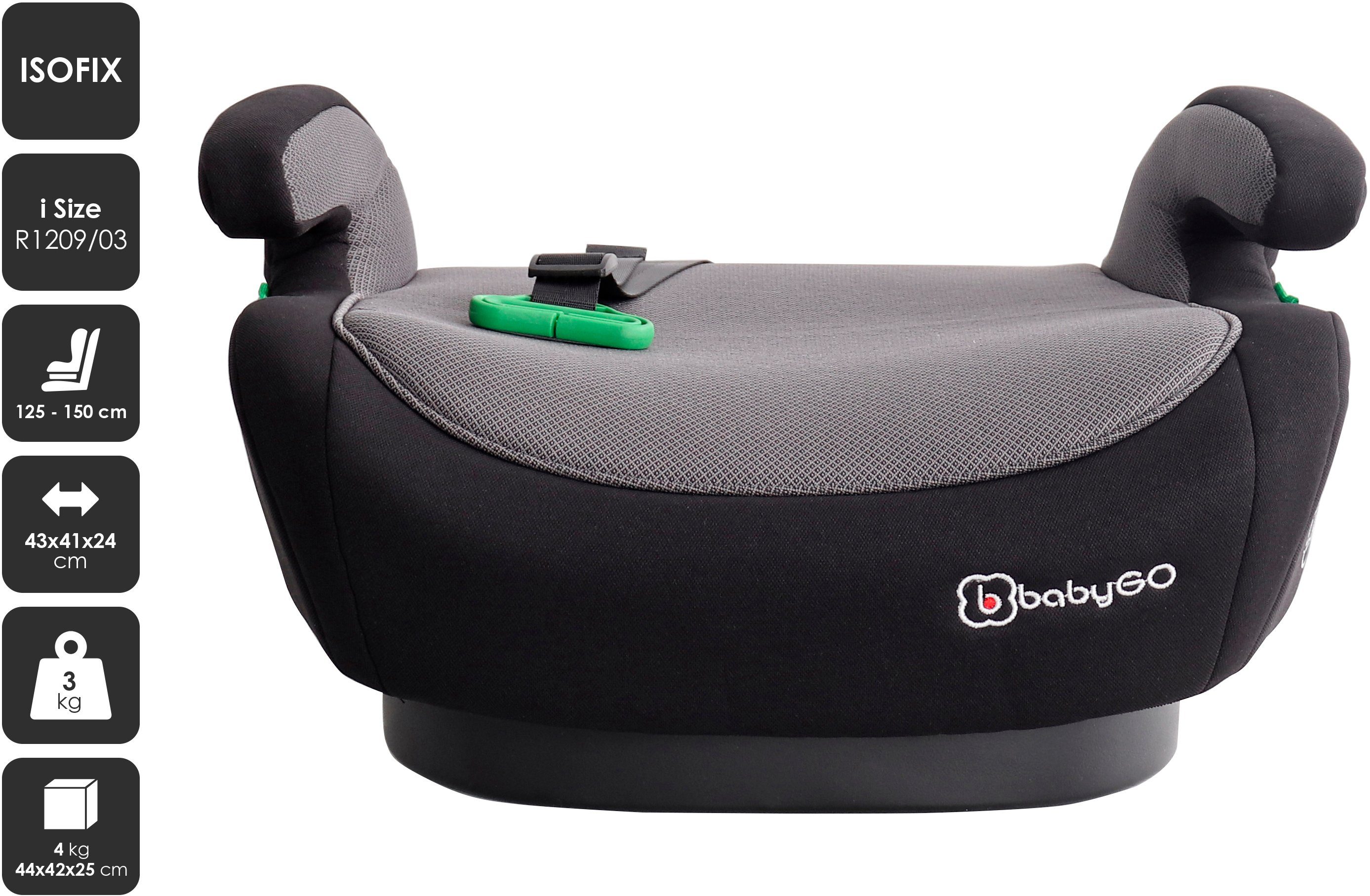 Kindersitzerhöhung Bursa IV Isofix 126-150 cm