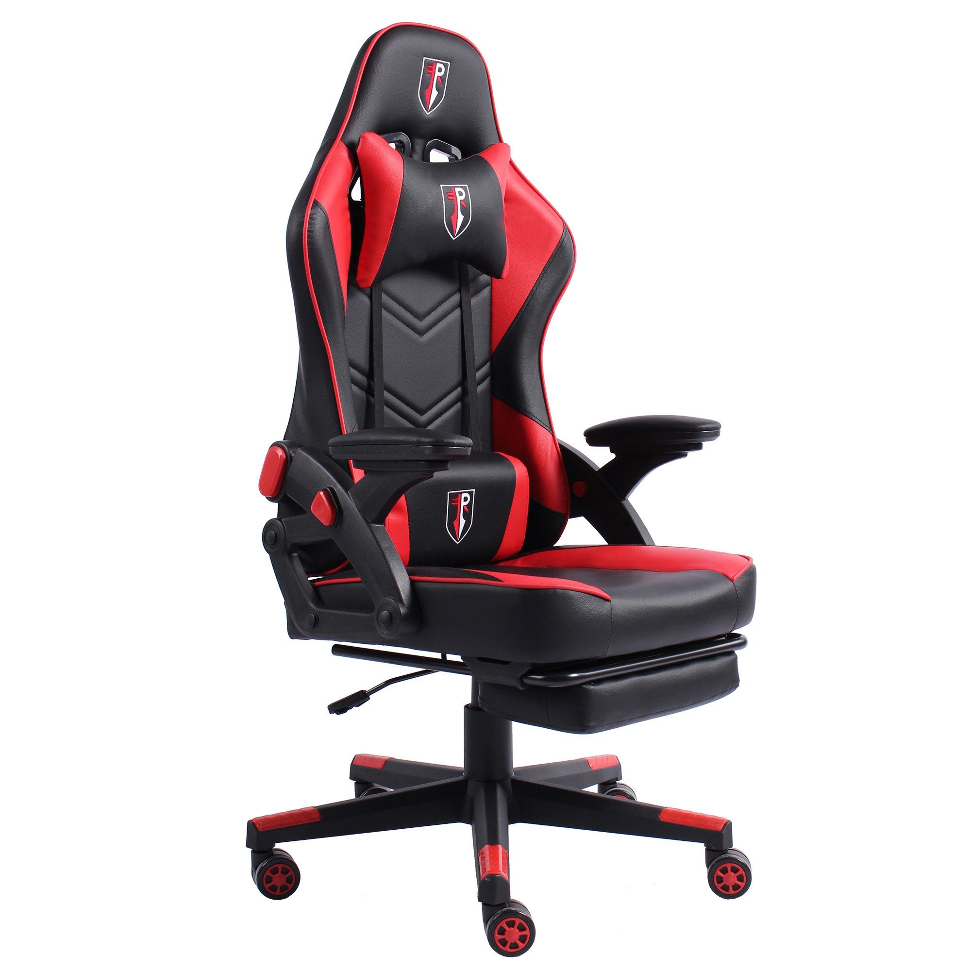 TRISENS Chefsessel Armando (1 Stück), Bürostuhl Gaming Chair Chefsessel PC-Stuhl Fußstütze Racing-Design