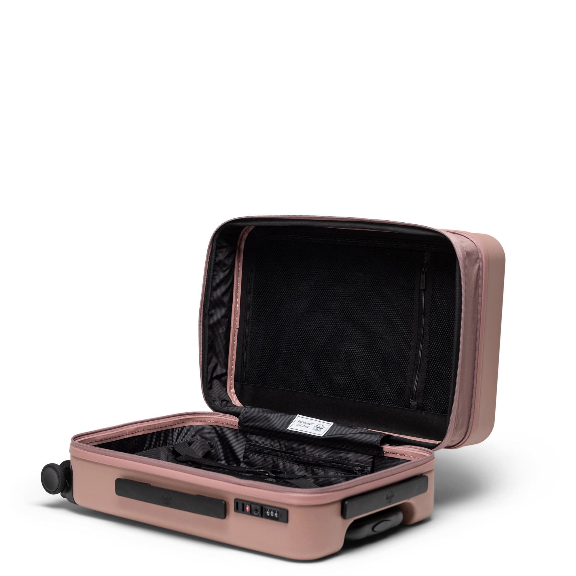 Herschel Koffer Heritage Hardshell - 4-Rollen Kabinentrolley 55 cm erw. (ash rose), 4 Rollen Rollen