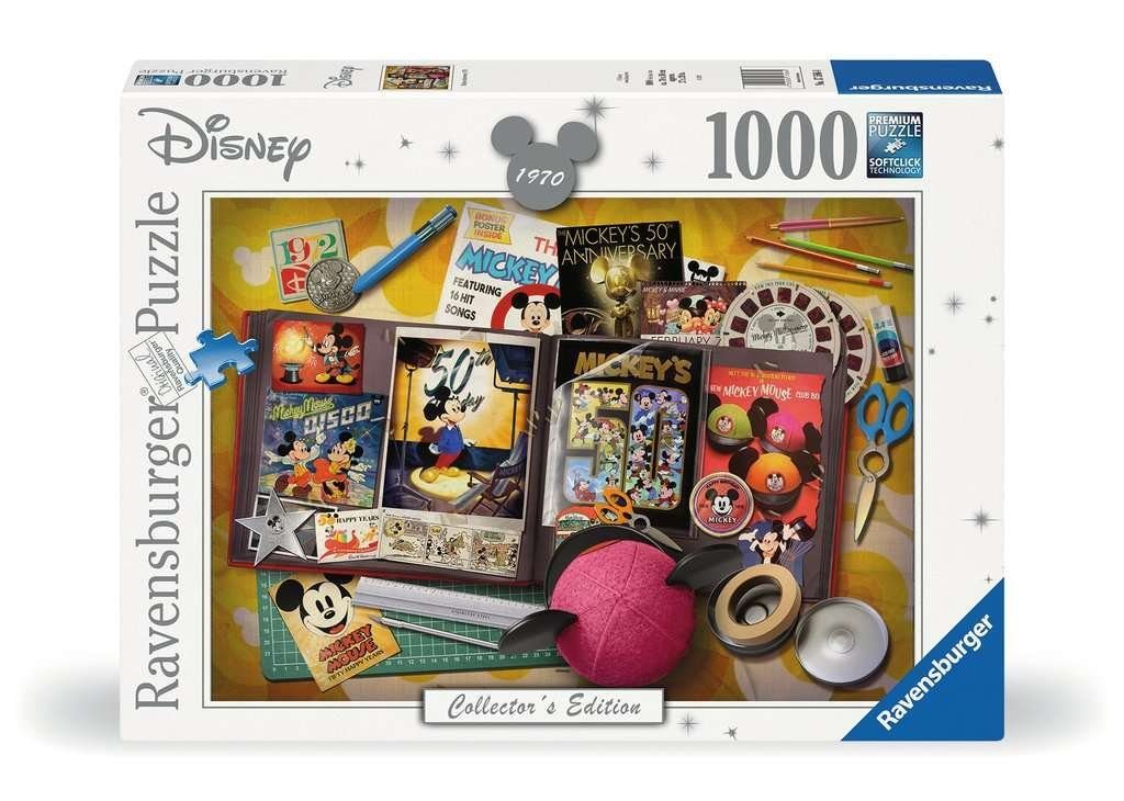 Ravensburger Puzzle 1970 Mickey Anniversary 1000 Teile Puzzle, 1000 Puzzleteile, Made in Europe