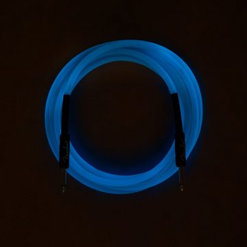 Fender Instrumentenkabel, Professional Glow in the Dark Cable Blue 3 m - Gitarrenkabel
