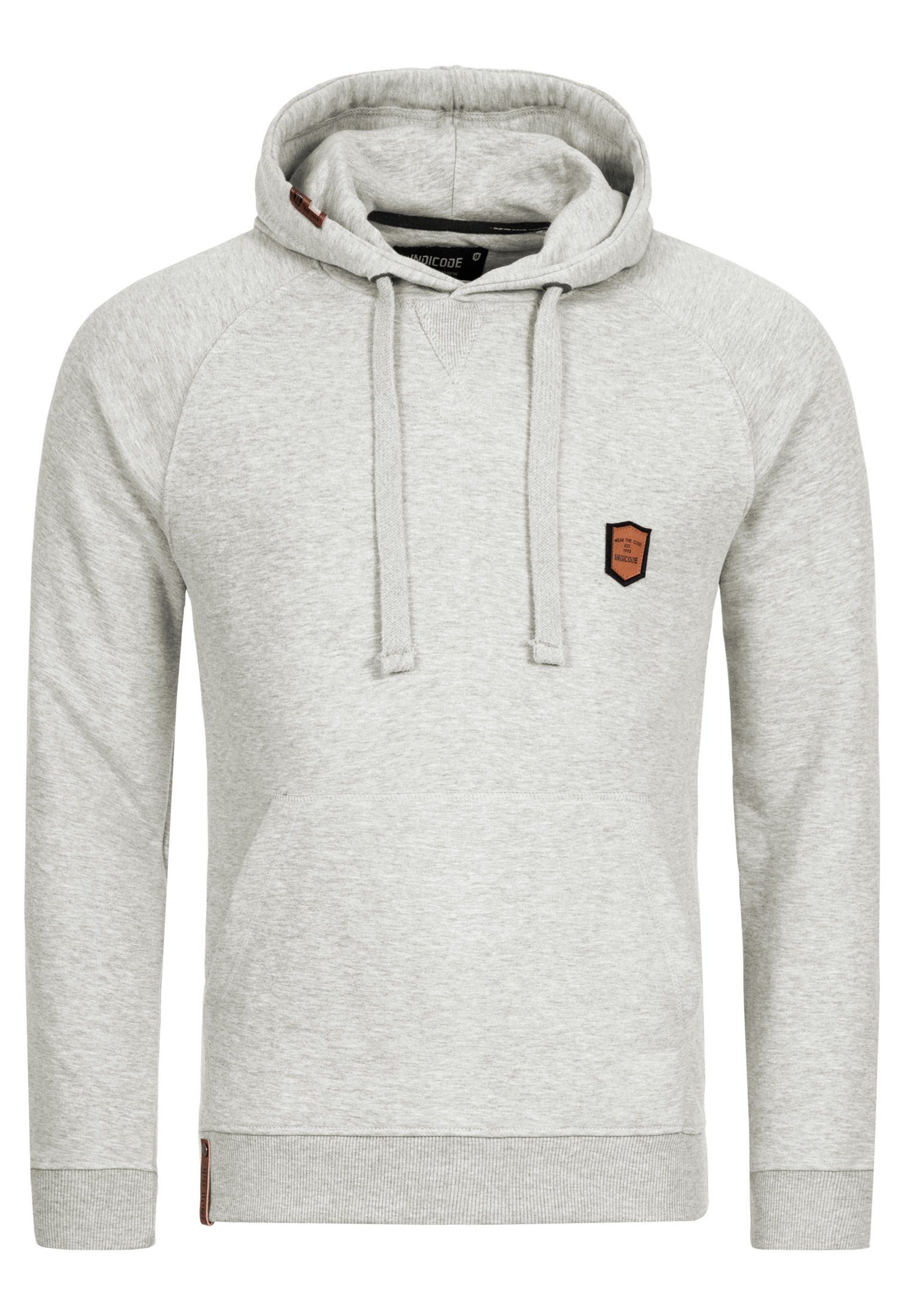 Indicode Hoodie Litcham Grey Lt Mix