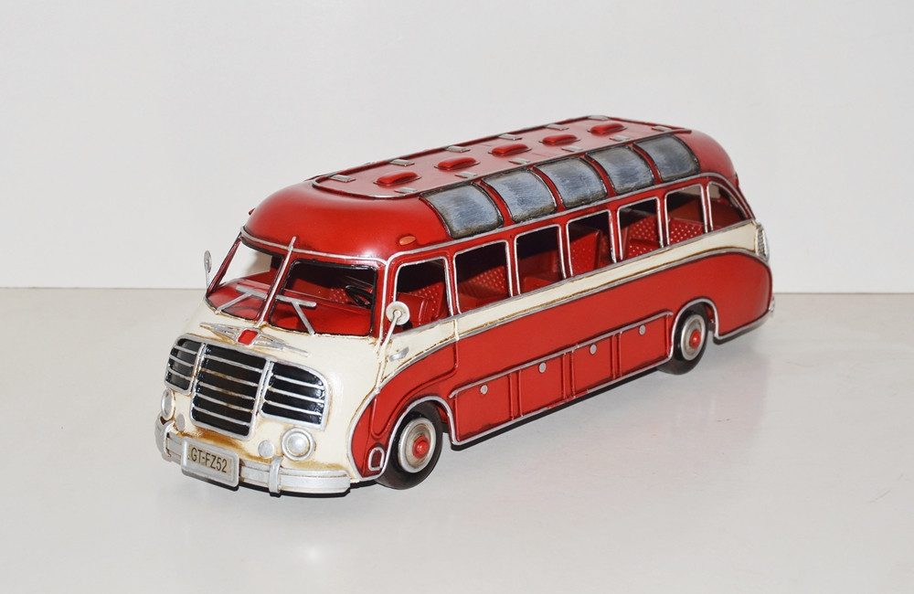Modellbus Setra Bus Länge 44 cm Oldtimer Retro Design Modelllbus aus Blech