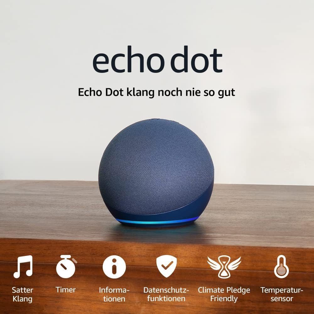 Amazon Echo Dot (5. Generation) Smart Speaker (Kompakter Smart-Lautsprecher mit Alexa)