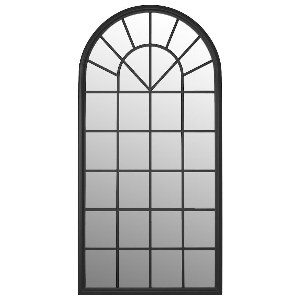 furnicato Wandspiegel Spiegel Schwarz 90x45 cm Eisen für den Innenbereich (1-St)