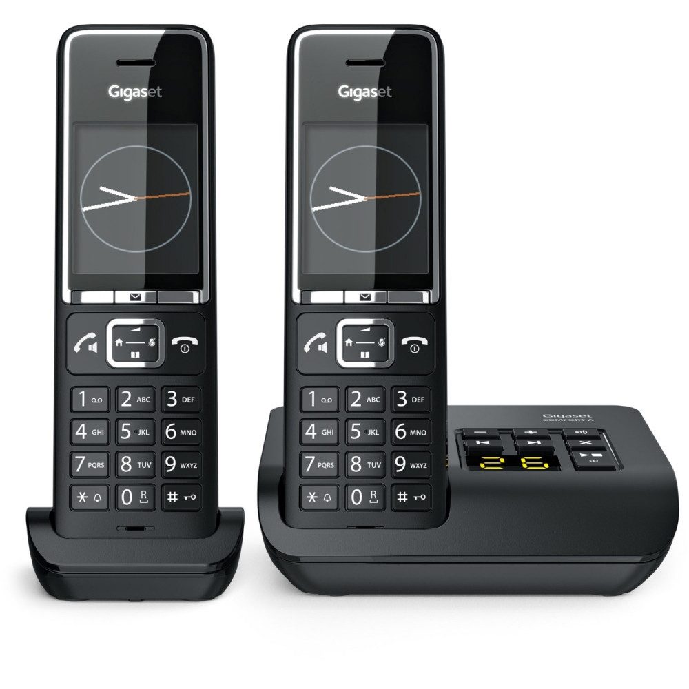 Gigaset Anrufbeantworter Komfort 550A Duo Schnurlostelefon mit Anrufbeantworter