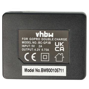 vhbw passend für GoPro 601-00724-00A, ABPAK-001, 1ICP7/26/33-2, AHDBT-201 Kamera-Ladegerät