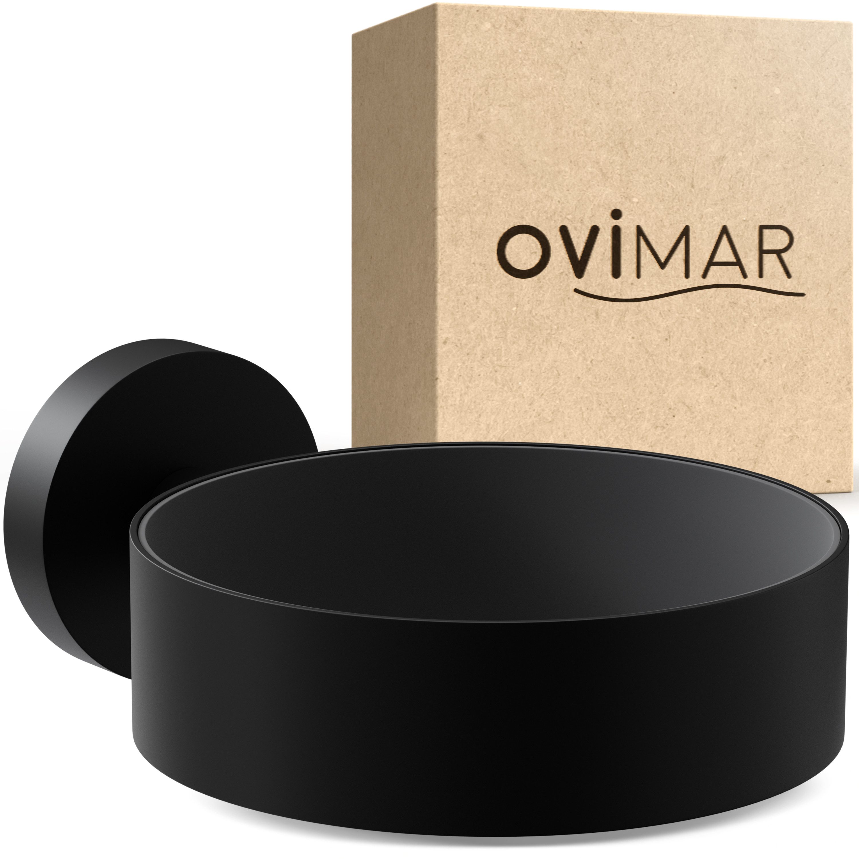 ovimar Haartrocknerhalter Kvitoya, (1-tlg., aus Edelstahl in Schwarz zur Zum Bohren)