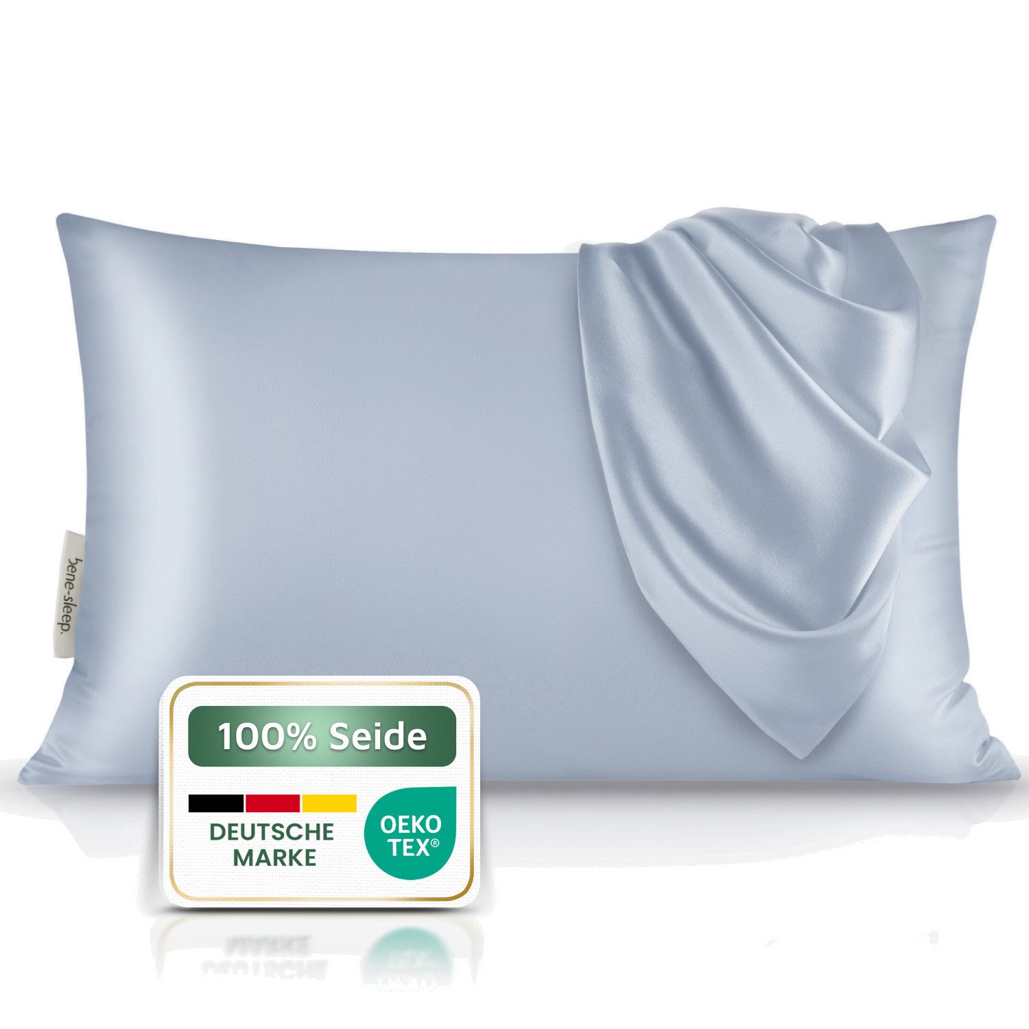 bene-sleep. Подушкиbezug bene-sleep® Seidenbezug – 22 Momme Maulbeerseide, faltenreduzierend, Reine 22 Momme Naturseide, Höchste Güteklasse 6A