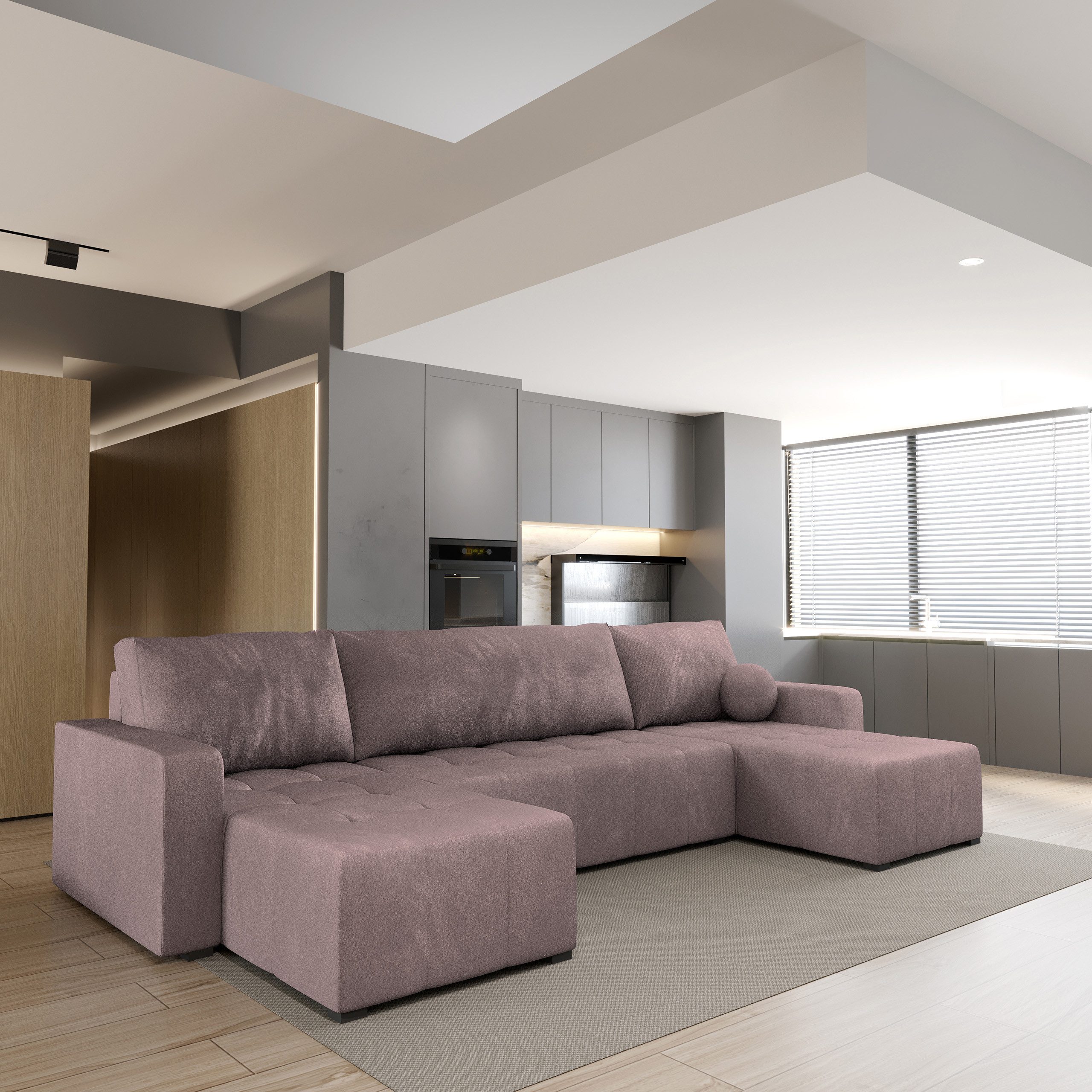 Masseno Ecksofa TOLARI mit Schlaffunktion U-Form, günstig online kaufen