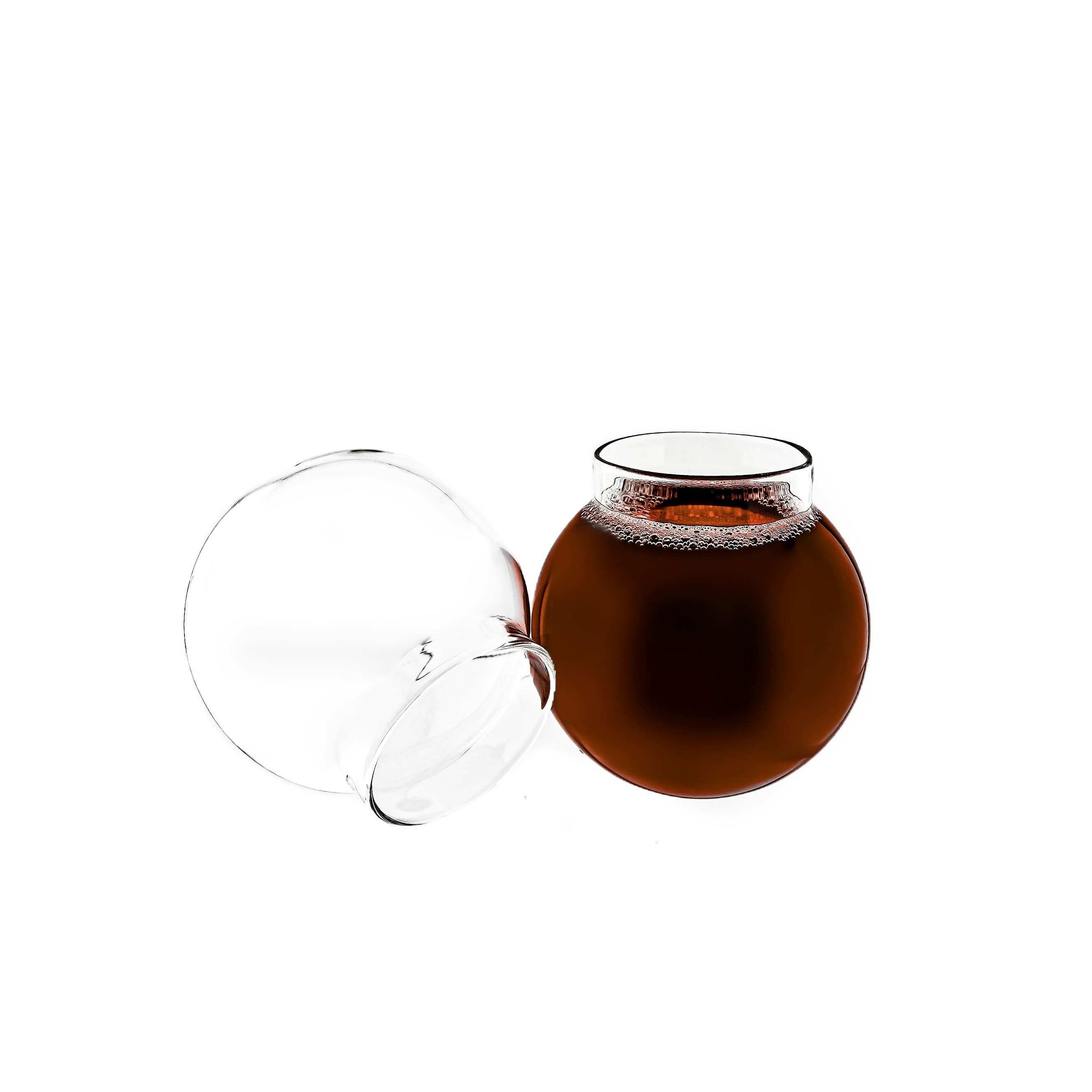 Glas in Bubble-Design Hitzebeständig aus Borosilikatglas - 350ml
