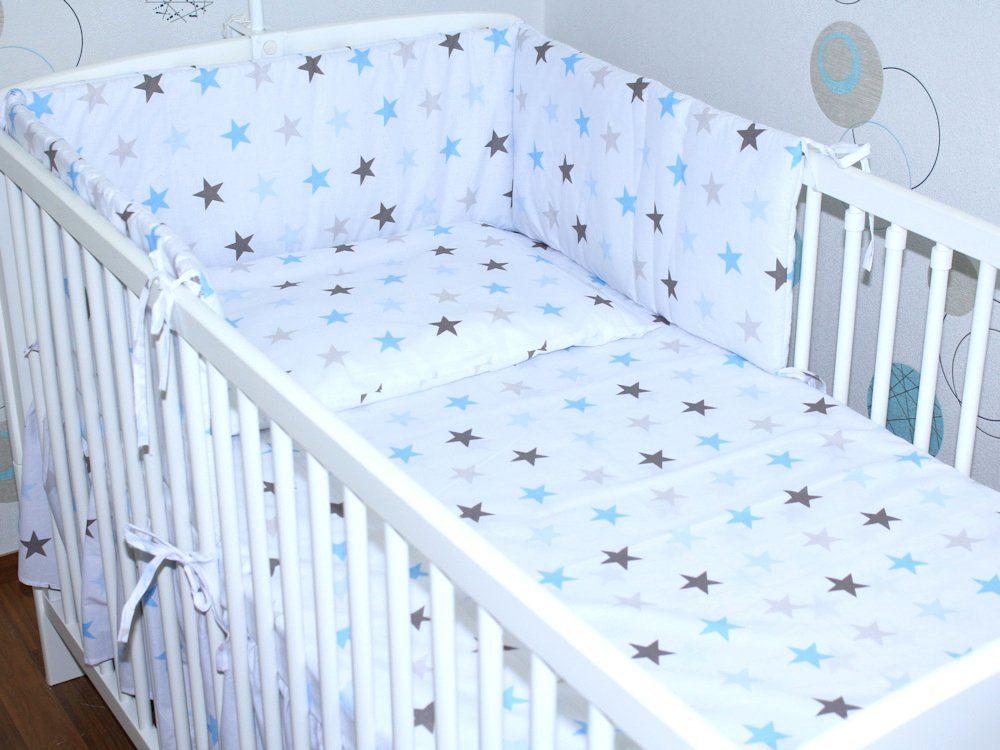 Primawela Babybettwäsche Baby Bettset- 6 teiliges Set mit Vollstoff Himmel günstig online kaufen