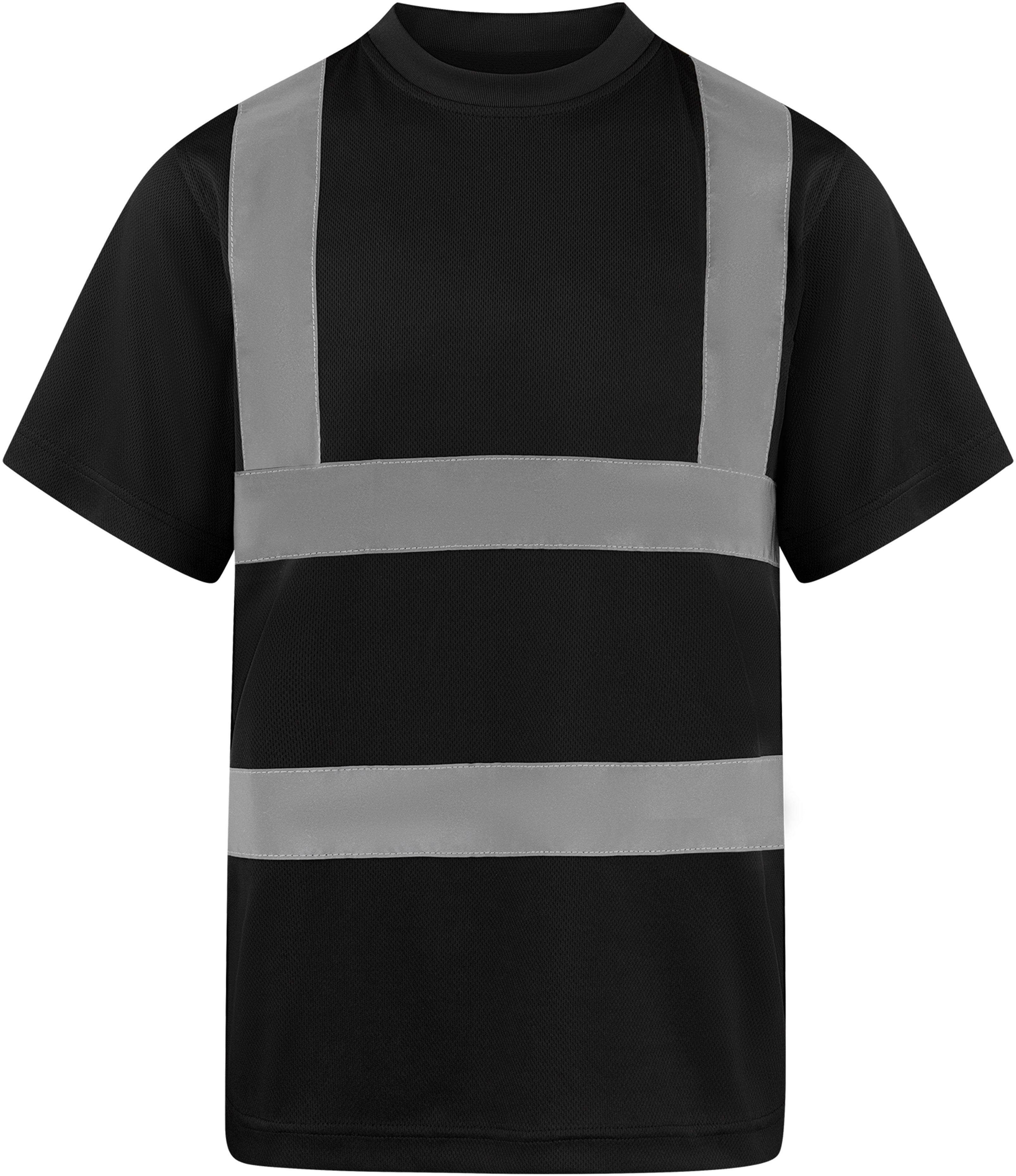 Warnschutz-Shirt Herren Hi-Viz Workwear Arbeits T-Shirt EN ISO 20471