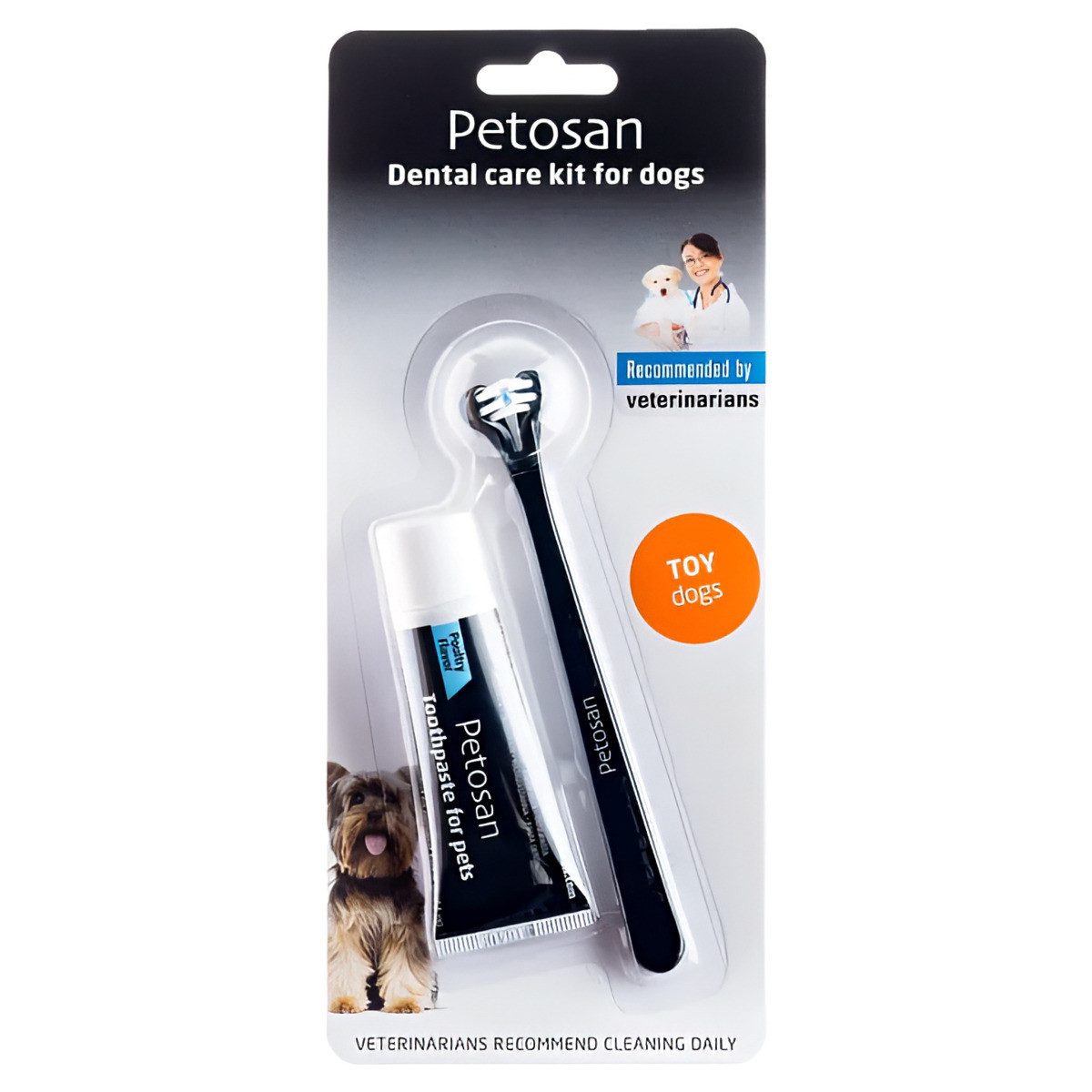 Petosan Tierzahnbürste Zahnpflege-Set für kleine Hunde