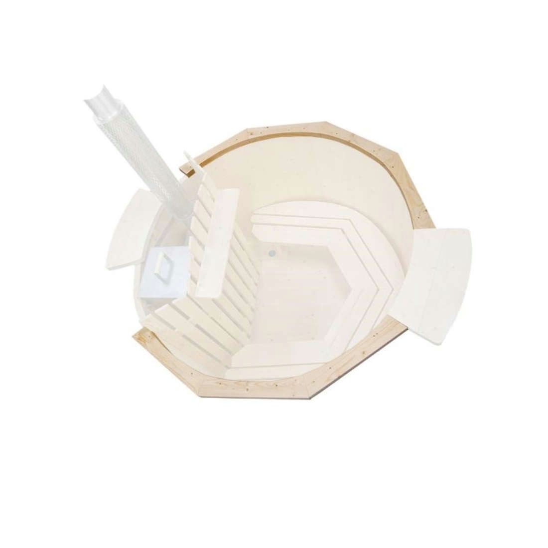 FinnTherm Badebottich Umrandung für Badefass Bergen Ø 160, in Naturbelassen