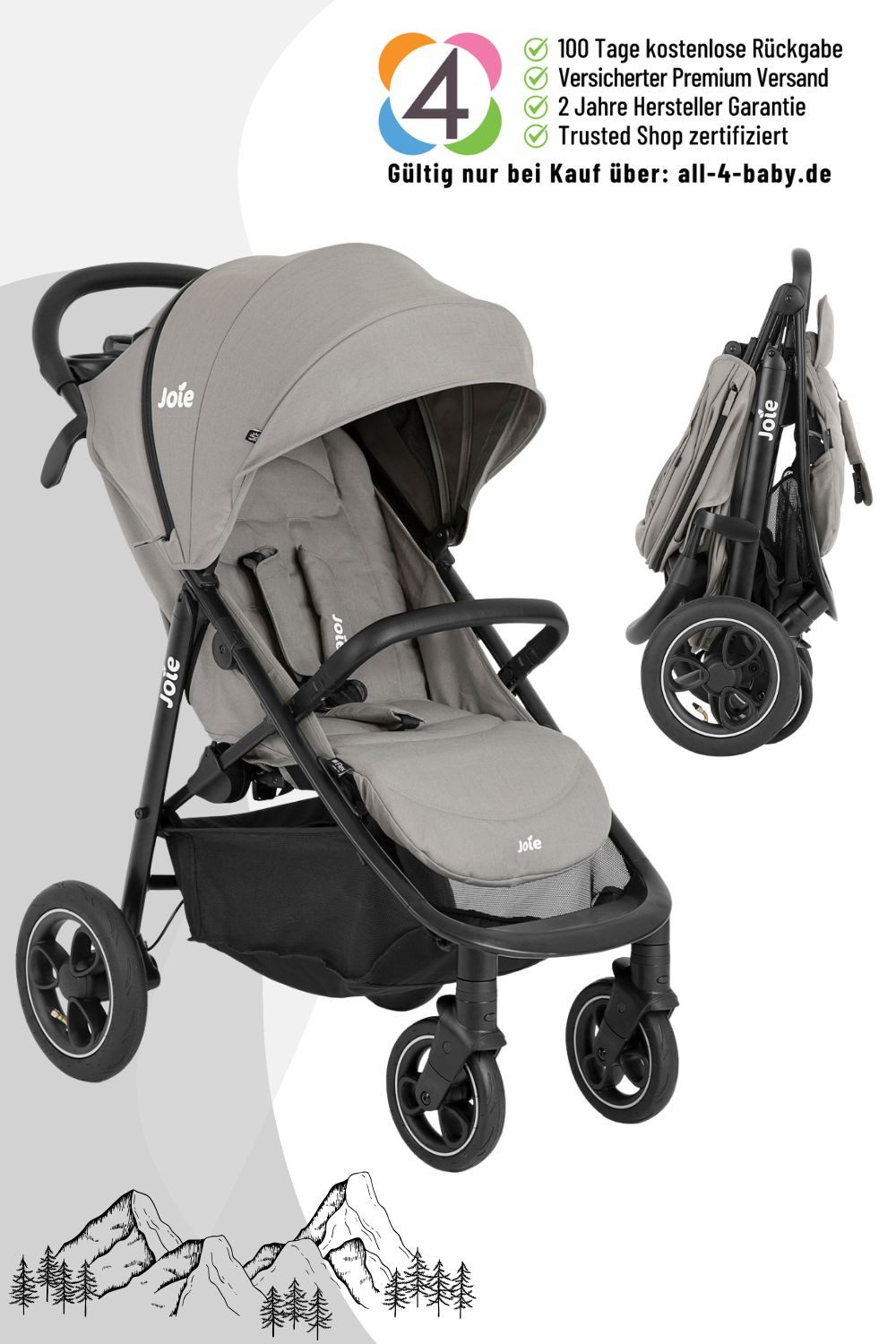 Joie Kinder-Buggy Litetrax Pro Air Buggy / Sportwagen / Коляски