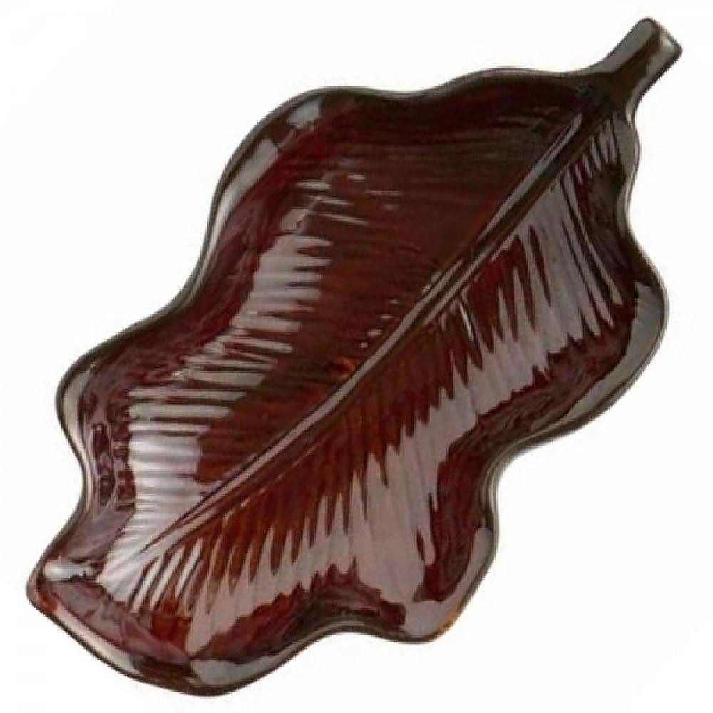 Ib Laursen Servierschale Ib Laursen Schale Blattschale Blatt Braun (15,5cm)