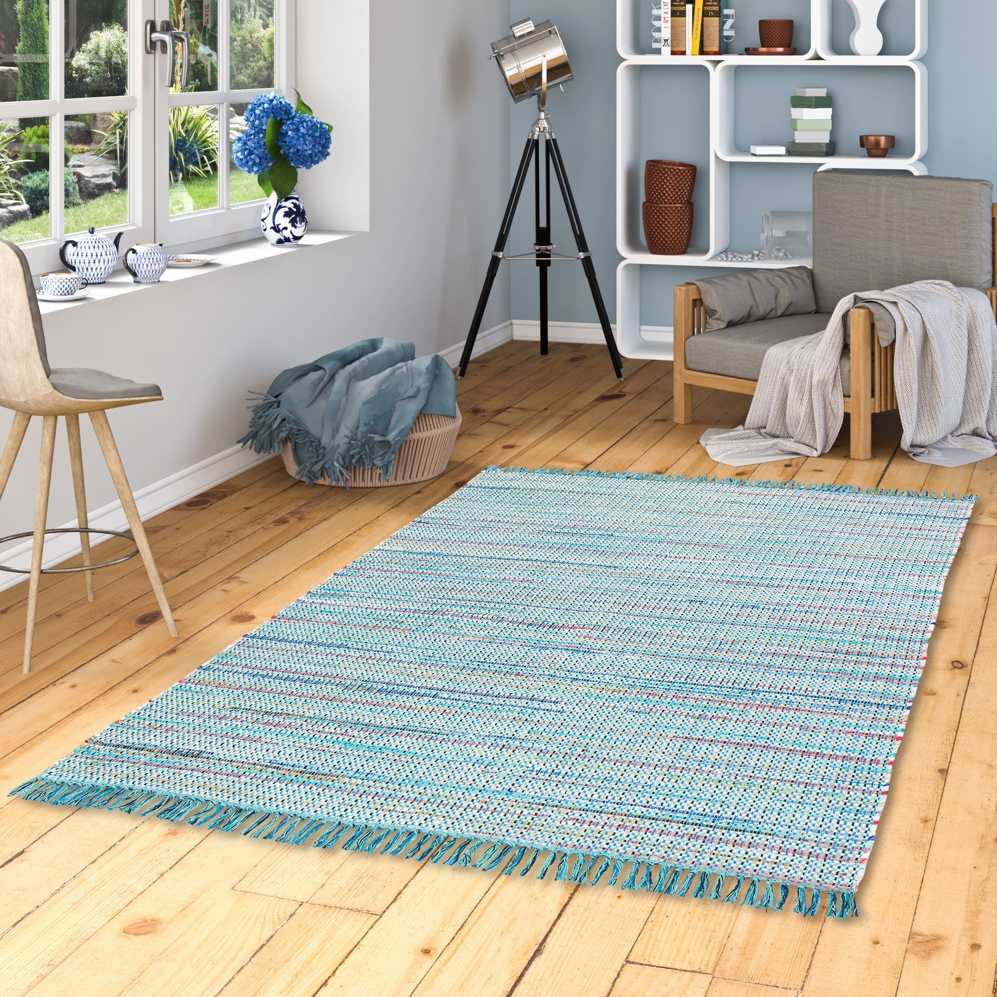 Pergamon Wollteppich Baumwolle Natur Teppich Cayenne, günstig online kaufen