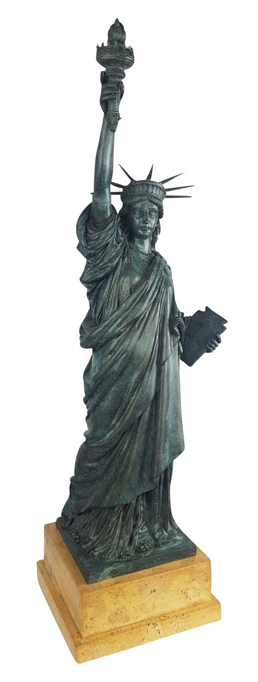 Freiheitsstatue Bronzeskulptur Figur Statue York Bronze New USA Aubaho Skulptur Antik-