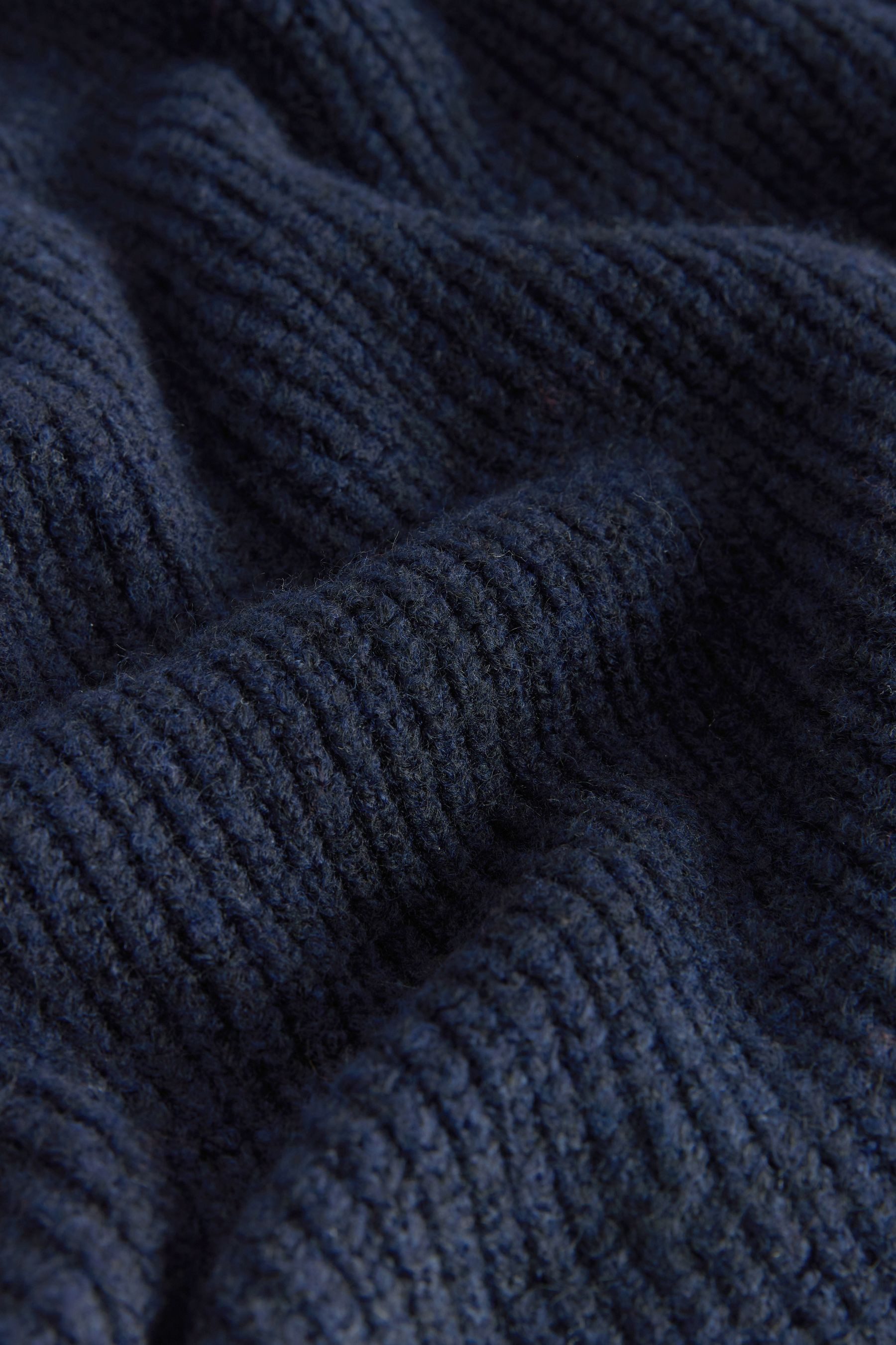 Next Strickponcho Gerippter Poncho mit vorgetäuschten Lagen (1-tlg)