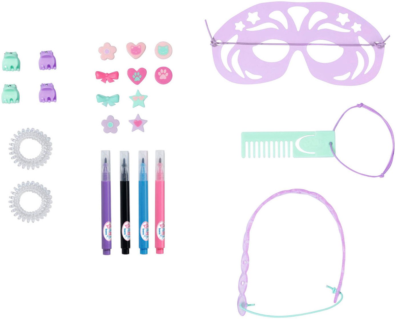 Baby Born Frisierkopf Stylingkopf Kreativ, mit Zubehör