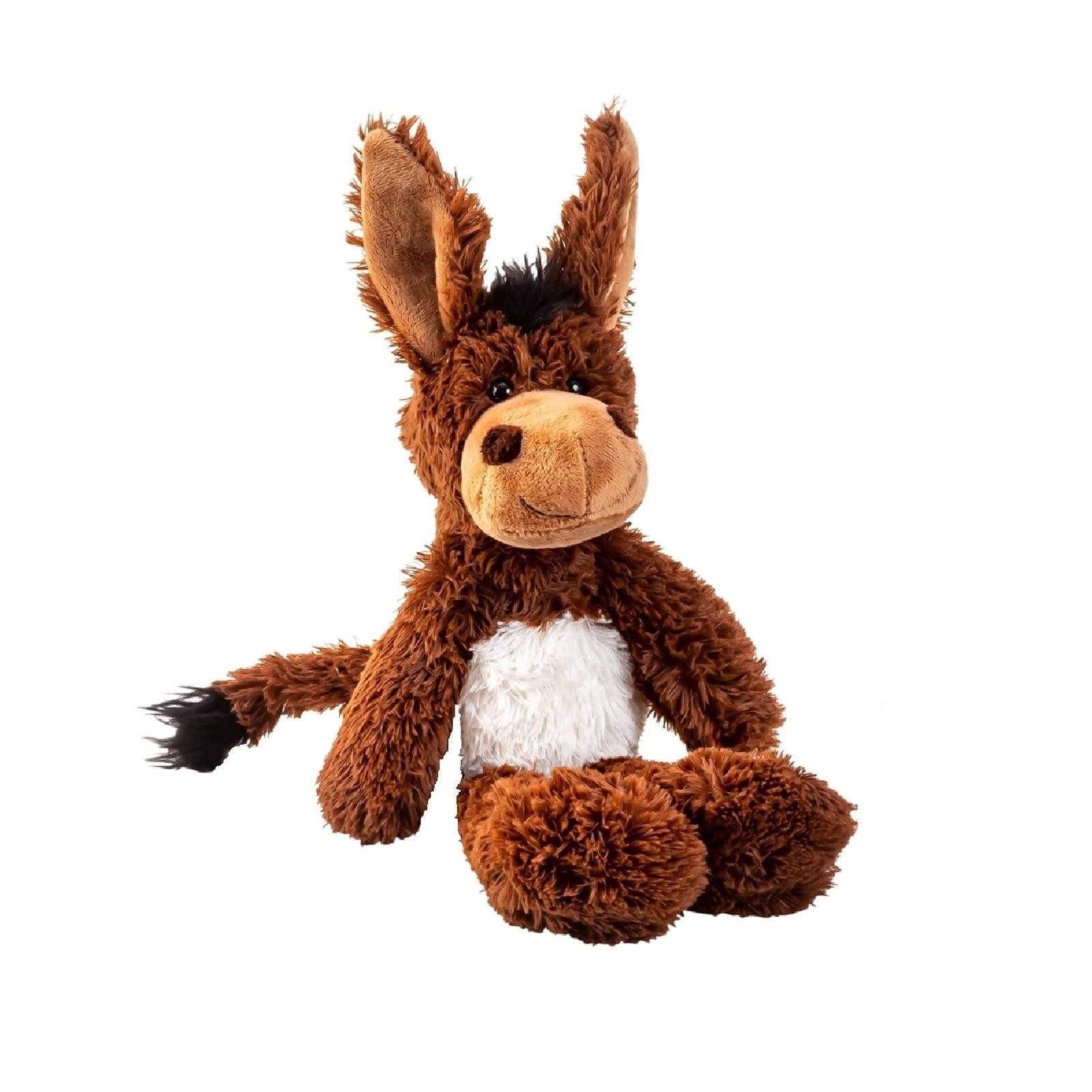 Geschenkestadl Kuscheltier Kuscheltier Esel, beweglich, kuschelweich Braun oder Grau Plüschesel